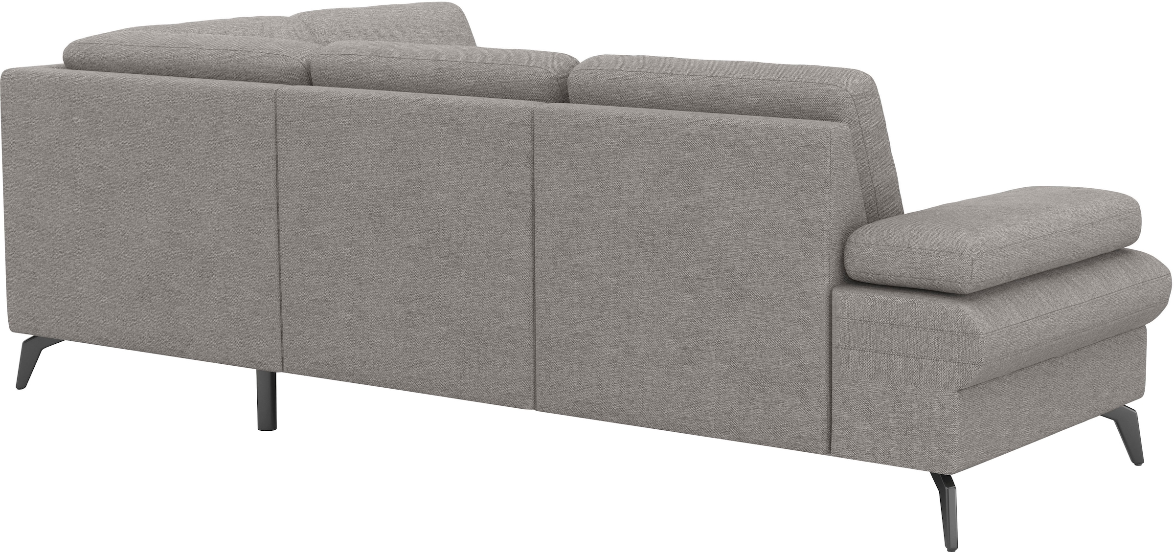 sit&more Ecksofa »Morris Jubi L-Form«, inkl. Armteilfunktion und 1 Zierkissen, wahlweise mit Bettfunktion