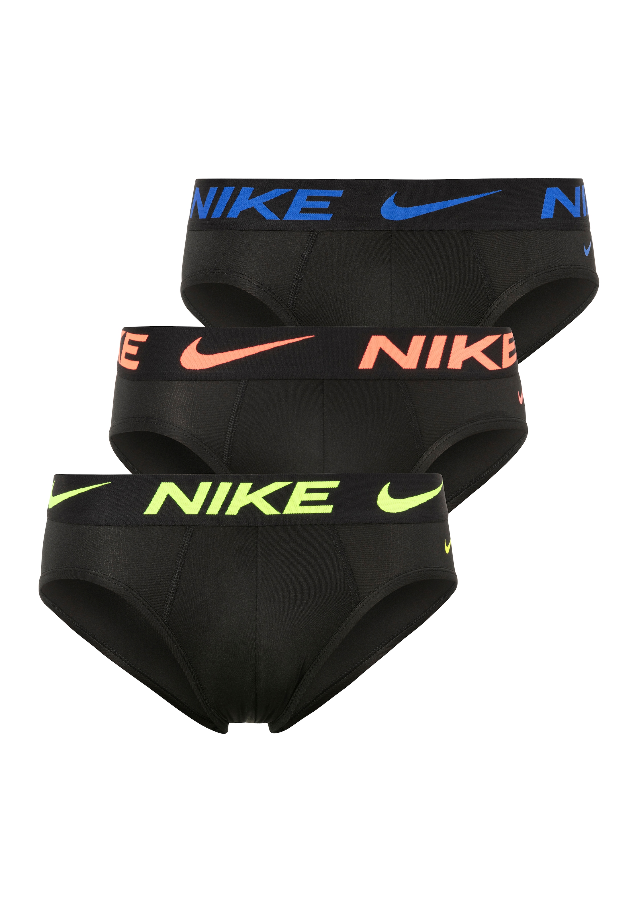 NIKE Underwear Hipster "HIP BRIEF 3PK", (Packung, 3 St., 3er), mit NIKE Logo-Elastikbund