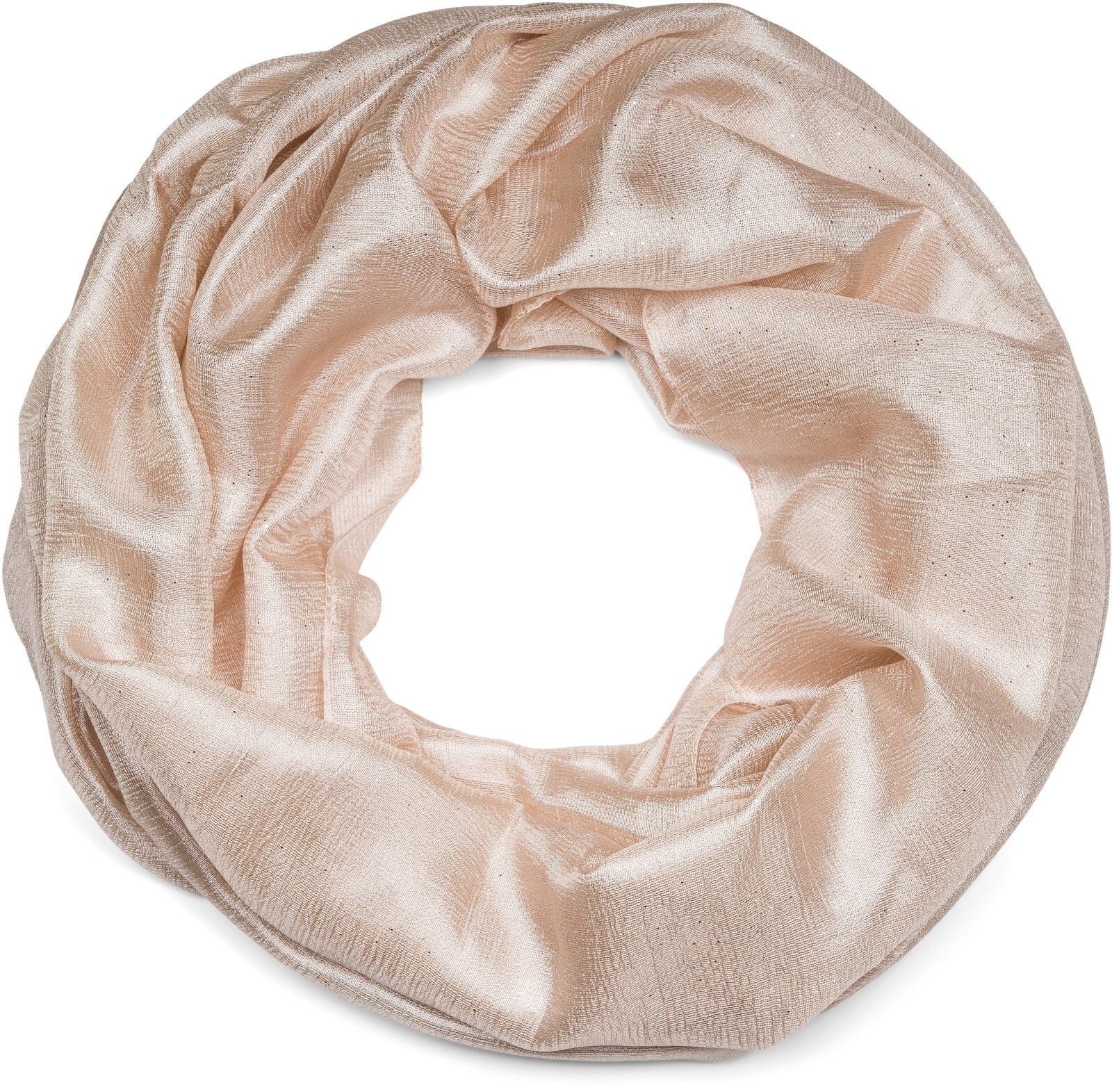 styleBREAKER Loop "Seidiger Einfarbiger Loop Glitzer" 1 Stk.