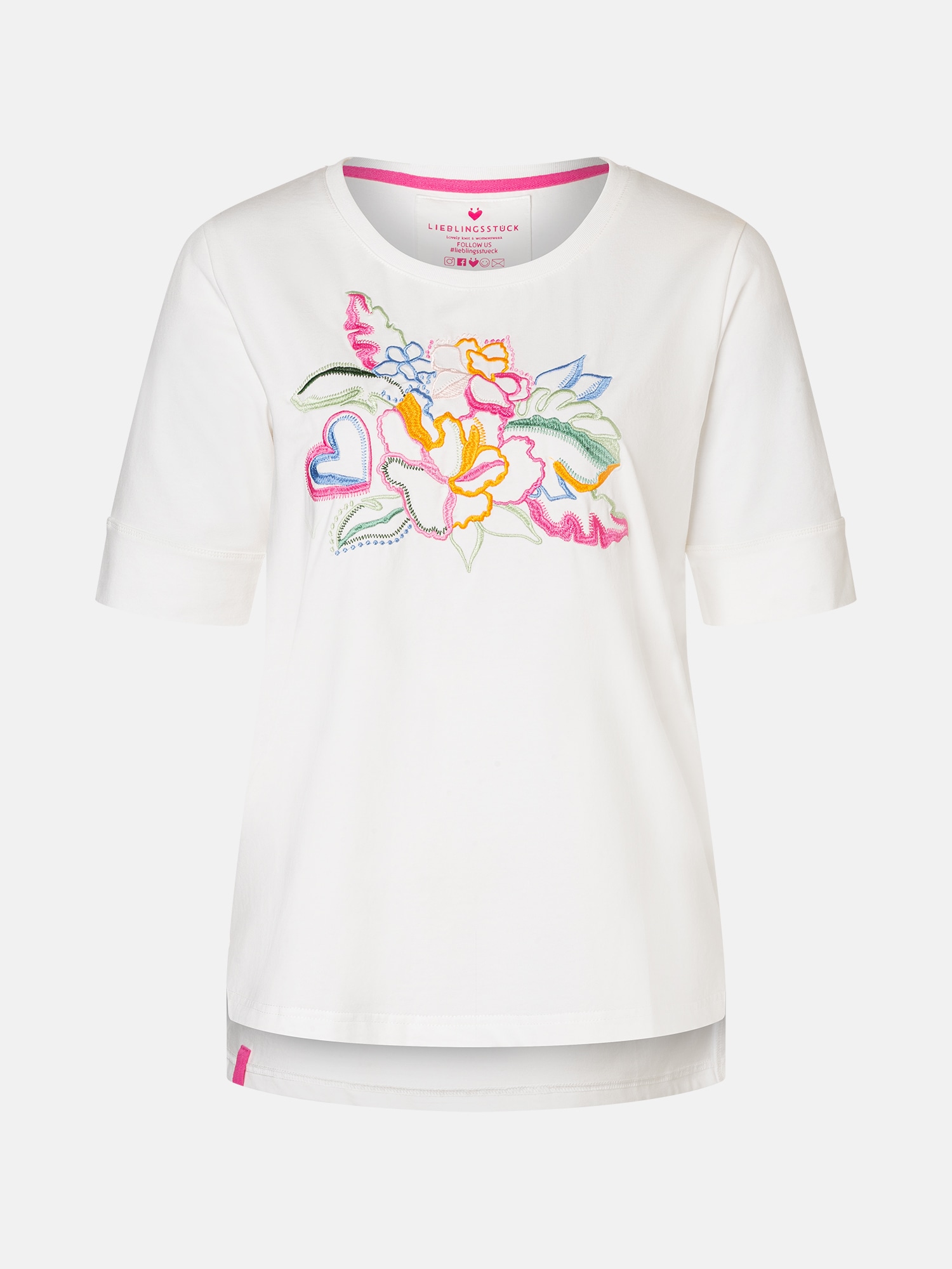 Lieblingsstück T-Shirt »DianeL« mit Stickerei, Rundhalsform