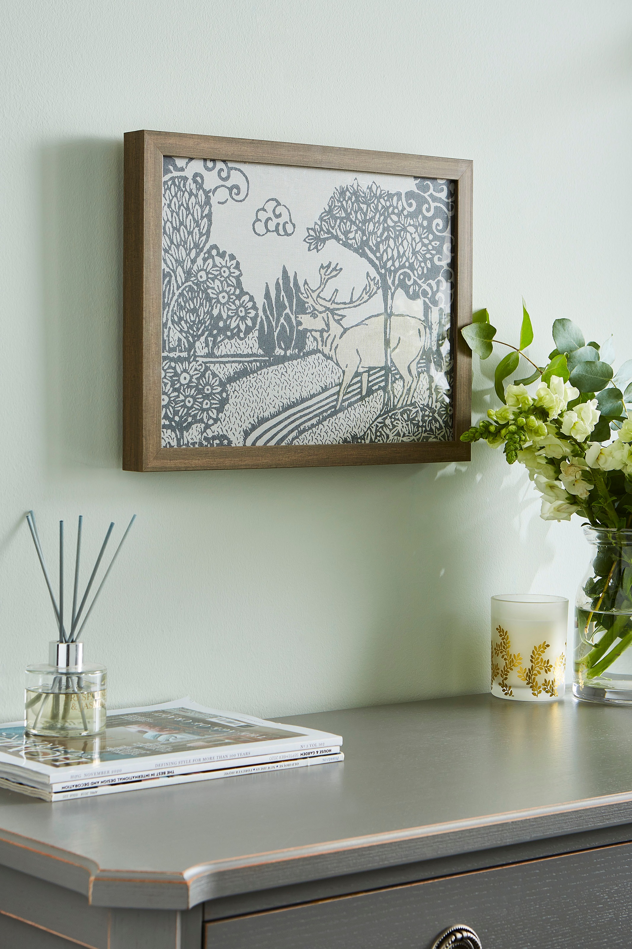 LAURA ASHLEY Bild mit Rahmen "Trecastle" 1 Stk. tlg. Bilder 40x30cm günstig online kaufen