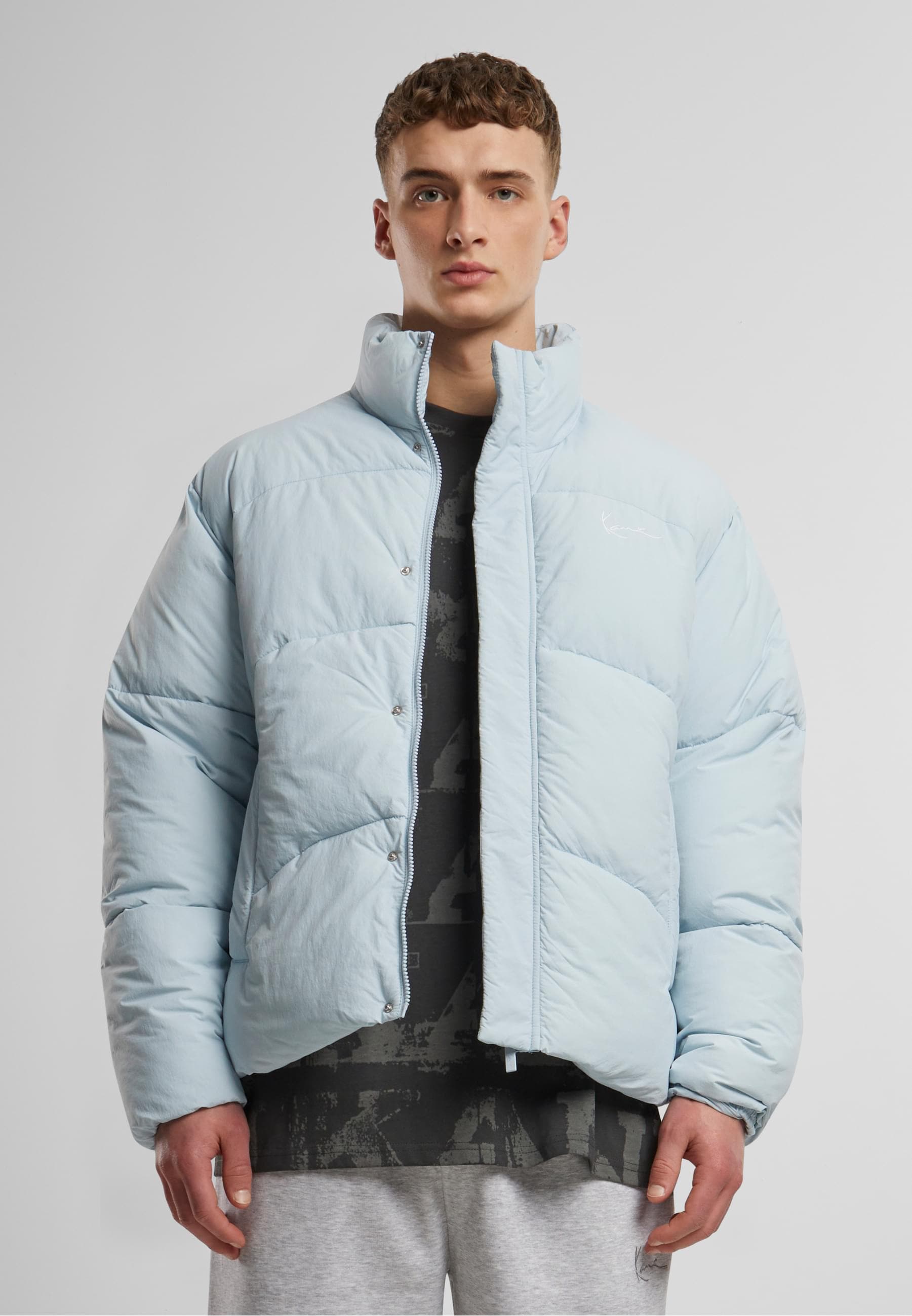 Karl Kani Winterjacke »Karl Kani Karl Kani Small Signature Puffer Jacket«, (1 St.), ohne Kapuze