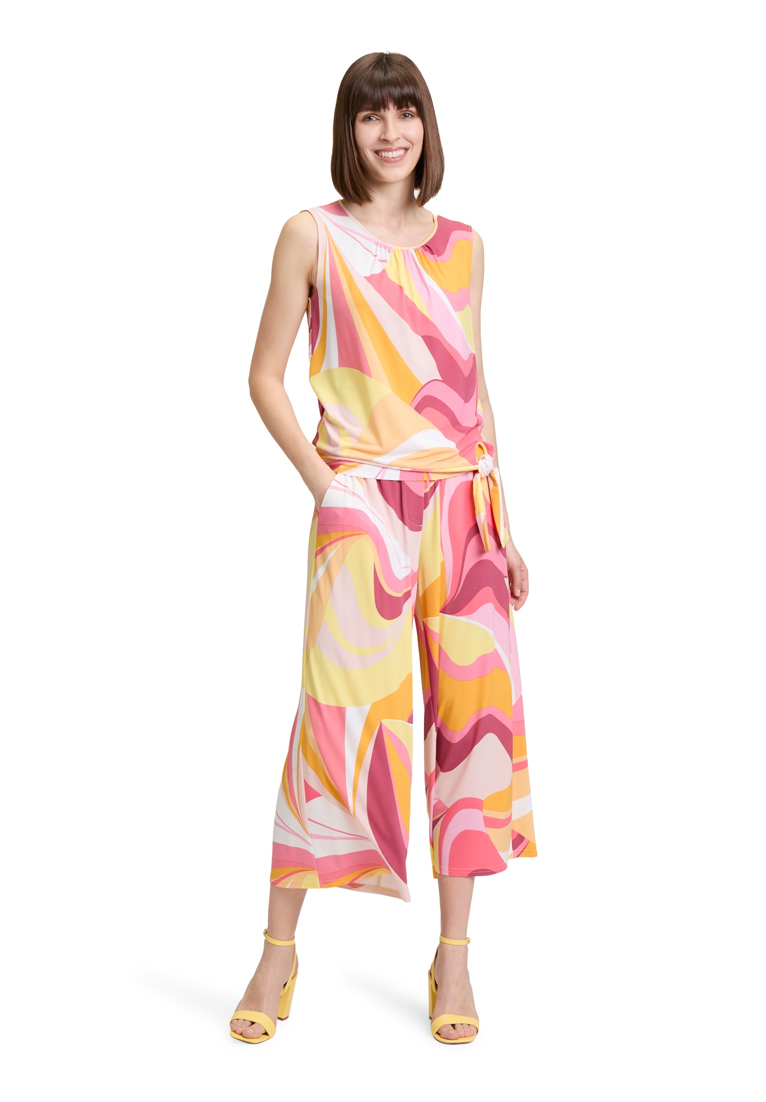 Betty Barclay T-Shirt »Betty Barclay Rundhals-Shirt mit Raffung«, (1 tlg.), Material