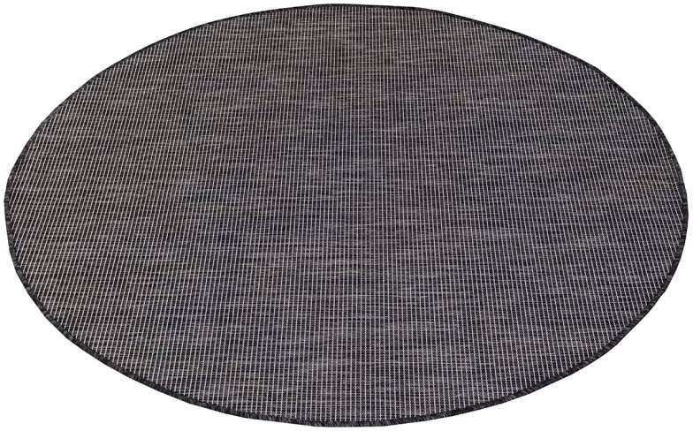 Carpet City Outdoorteppich "PALM2778" rund 5 mm Höhe Wetterfest & UV-bestän günstig online kaufen