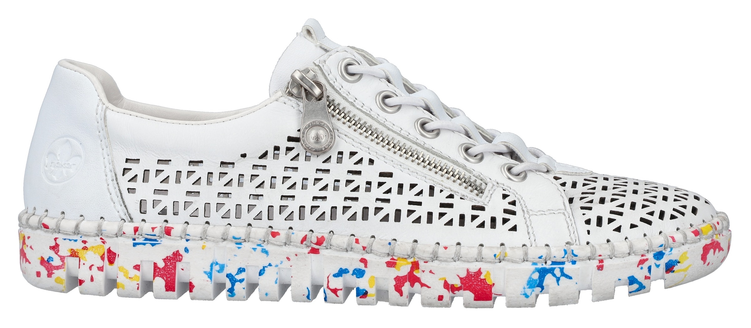 Rieker Slip-On Sneaker, Halbschuh, Freizeitschuh, Schlupfschuh mit Gummizug