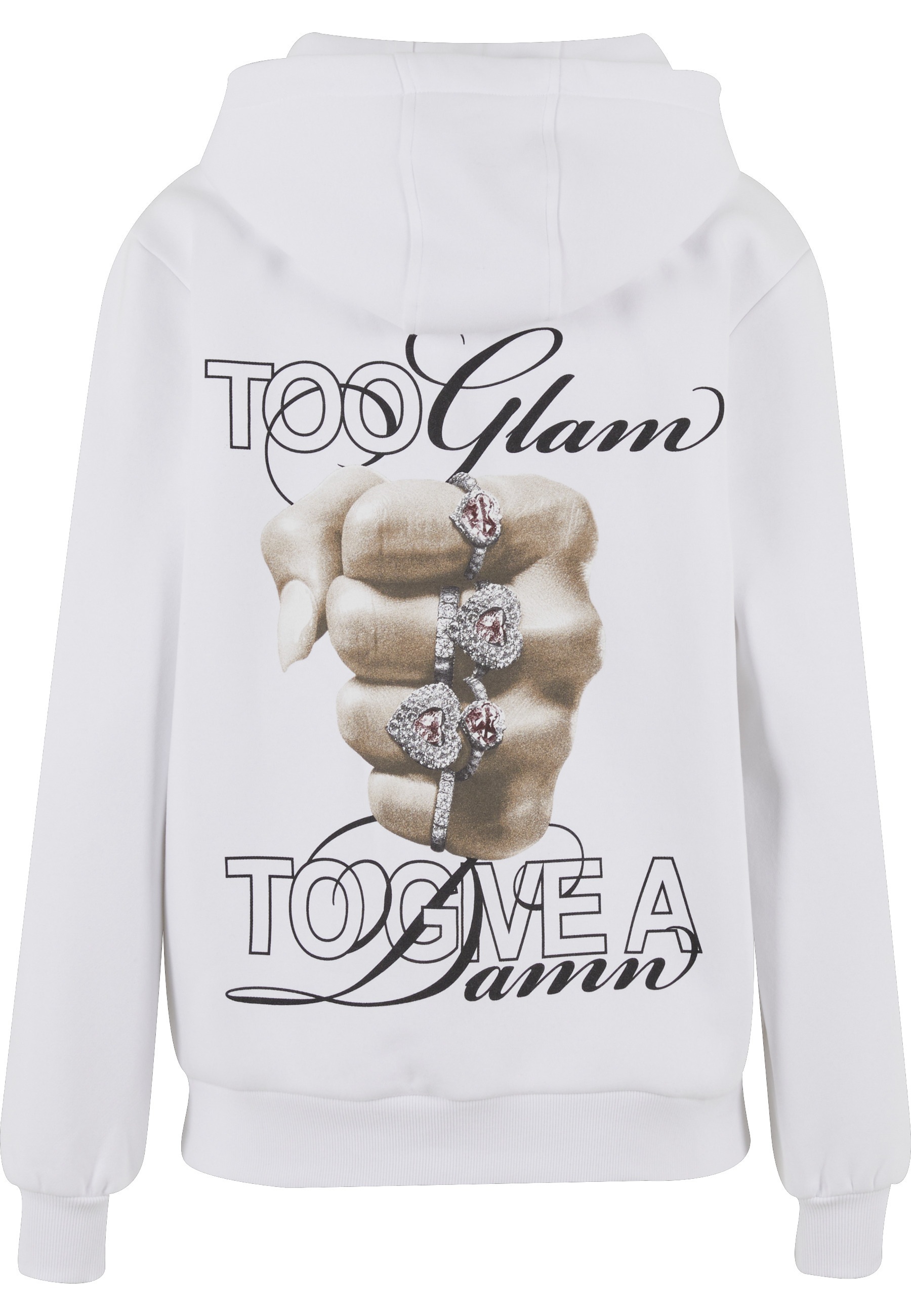 Miss Tee Kapuzensweatshirt "Miss Tee Give A Damn Ladies Fluffy Hoody" günstig online kaufen