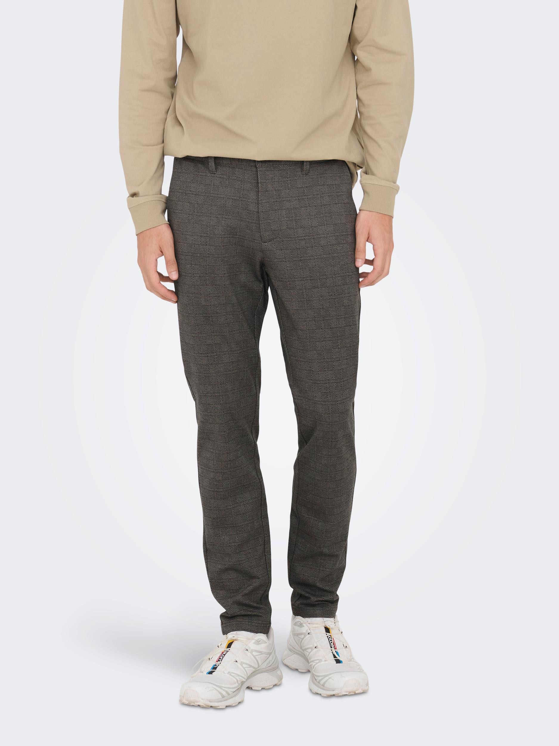 ONLY & SONS Chinohose "ONSMARK PANT HERRINGBONE PRINT GW 3361BF" günstig online kaufen