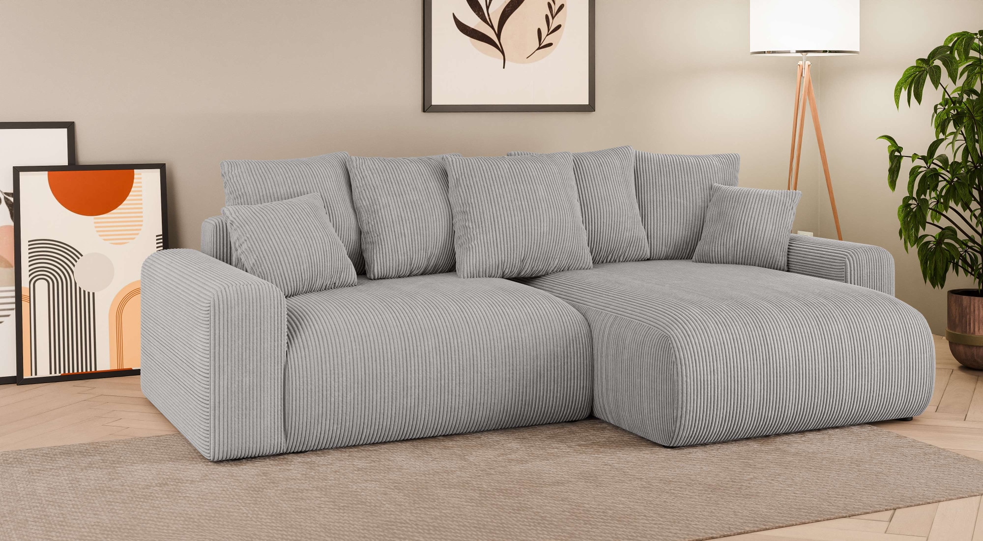 Home affaire Ecksofa "LAKESIDE klein mit Bettfunktion und Bettkasten, B/T/H günstig online kaufen
