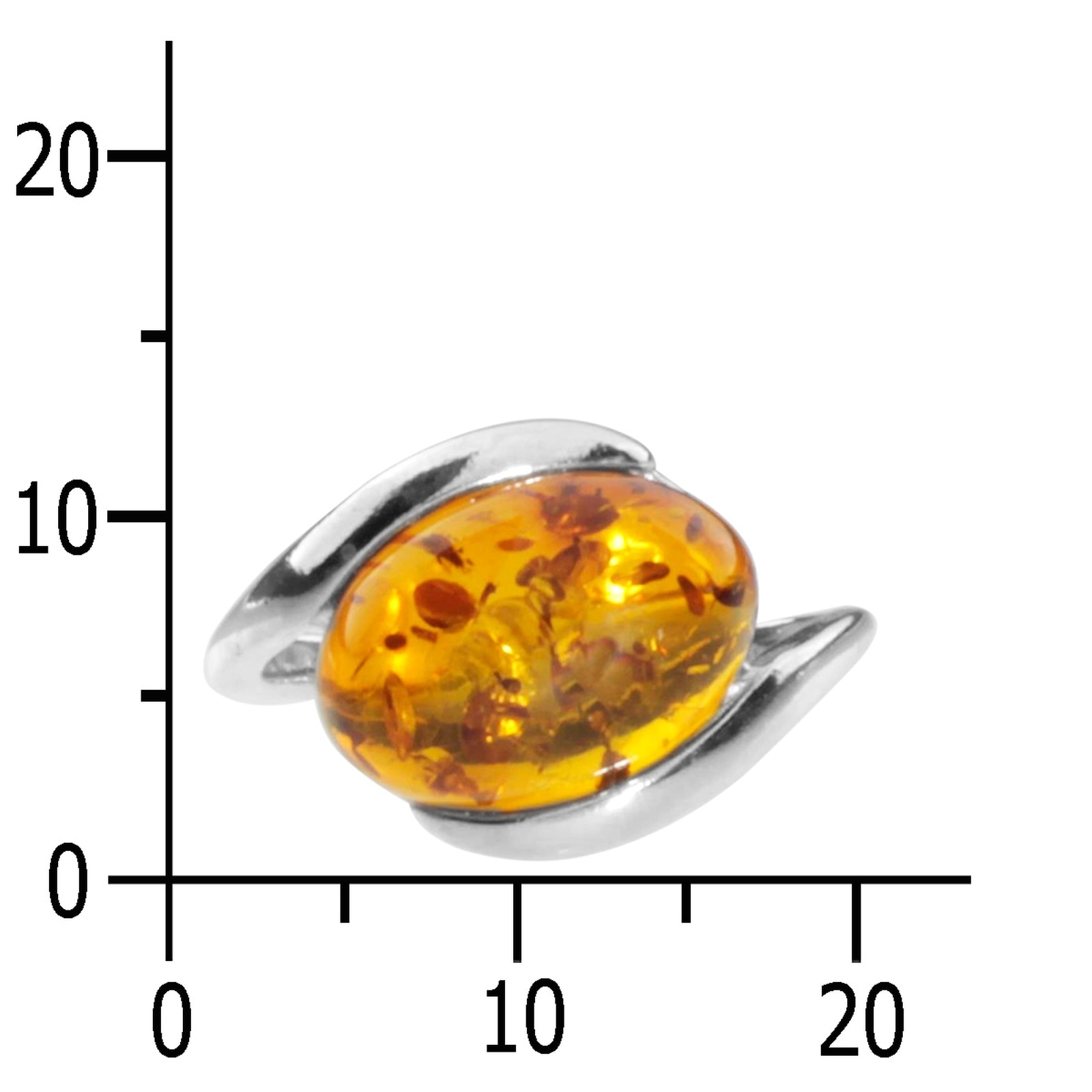 OSTSEE-SCHMUCK Fingerring »- Melanie - Silber 925/000 - Bernstein«