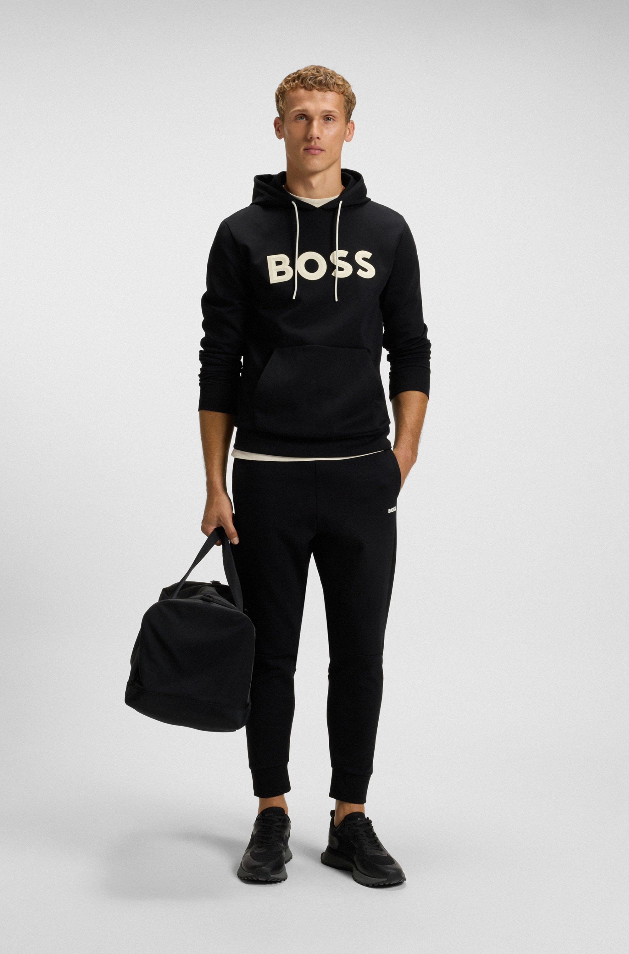BOSS GREEN Kapuzensweatshirt »Soody Zone«, mit Kängurutasche, regular fit, Logodruck