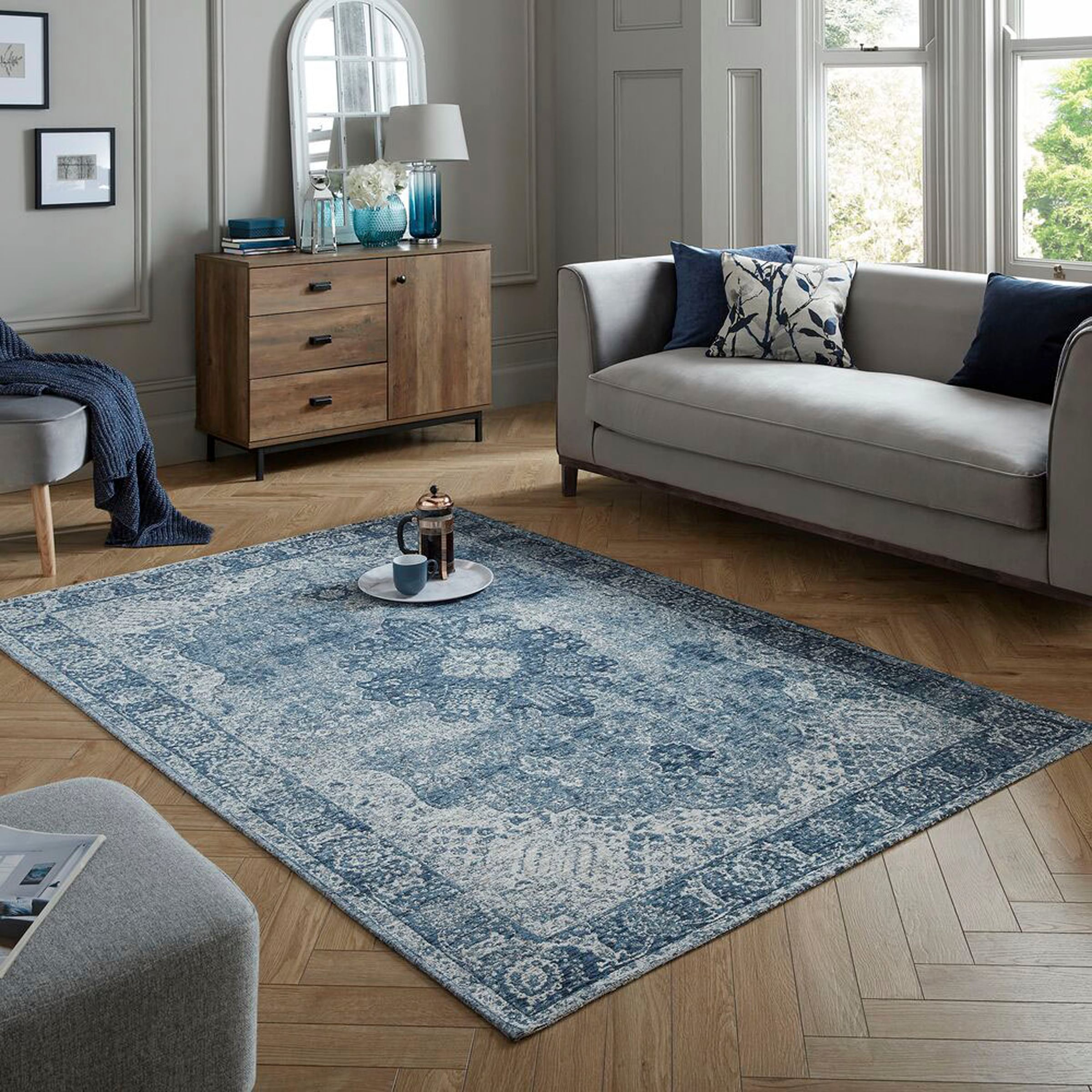 FLAIR RUGS Teppich "Antique Vintage-Muster," rechteckig 4 mm Höhe Chenille günstig online kaufen