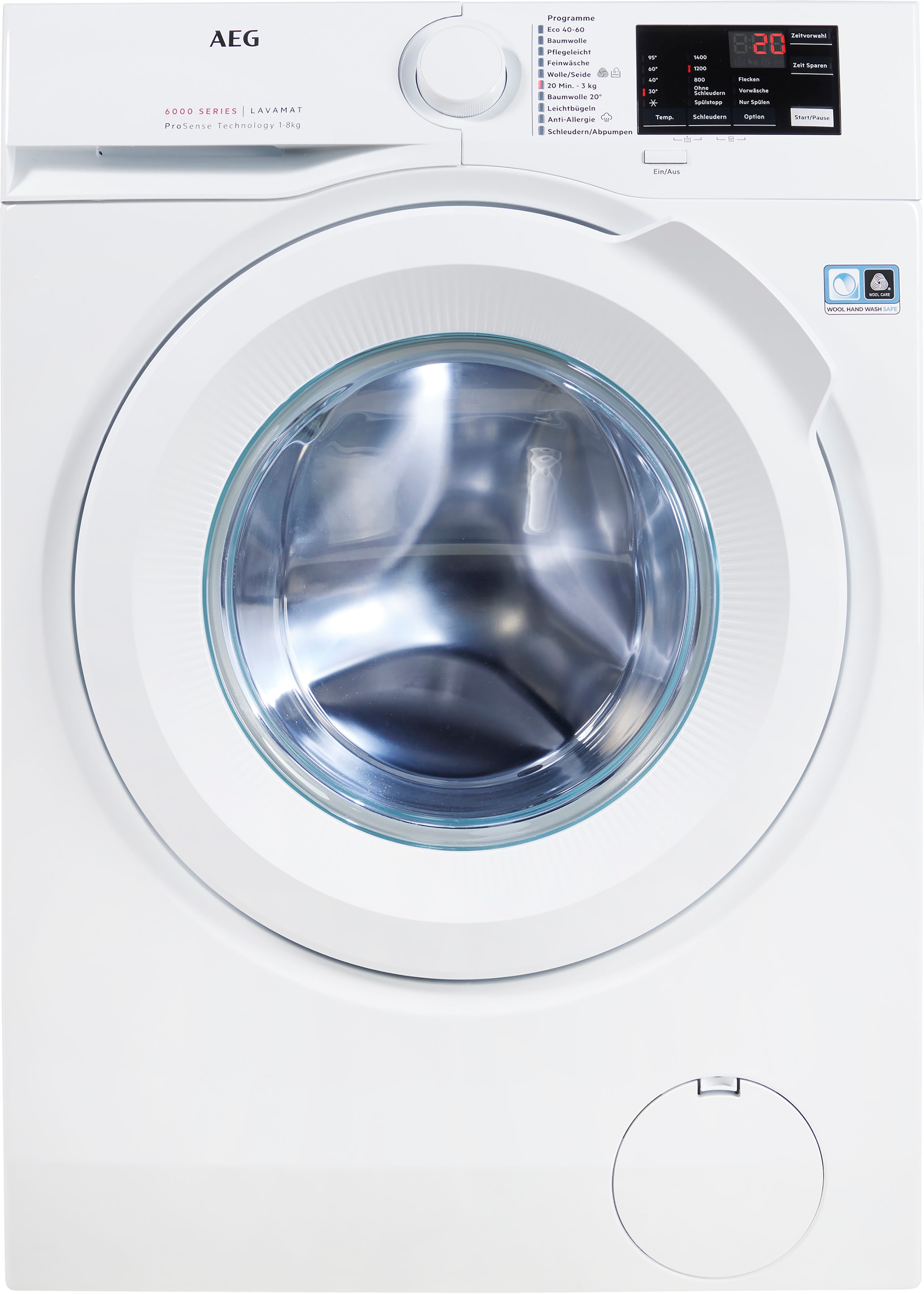 AEG Waschmaschine, Serie 6000, L6FB480FL, 8 kg, 1400 U/min online bestellen  | BAUR