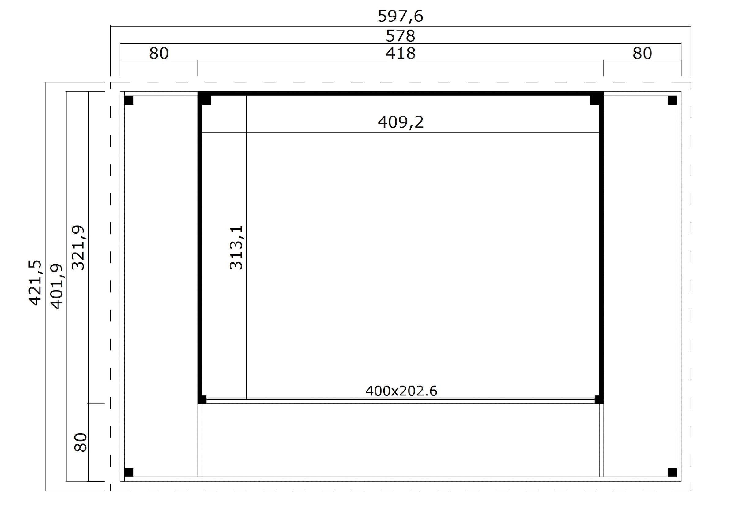 Nordic Holz Gartenhaus »DOMEO 4 LOGGIA«
