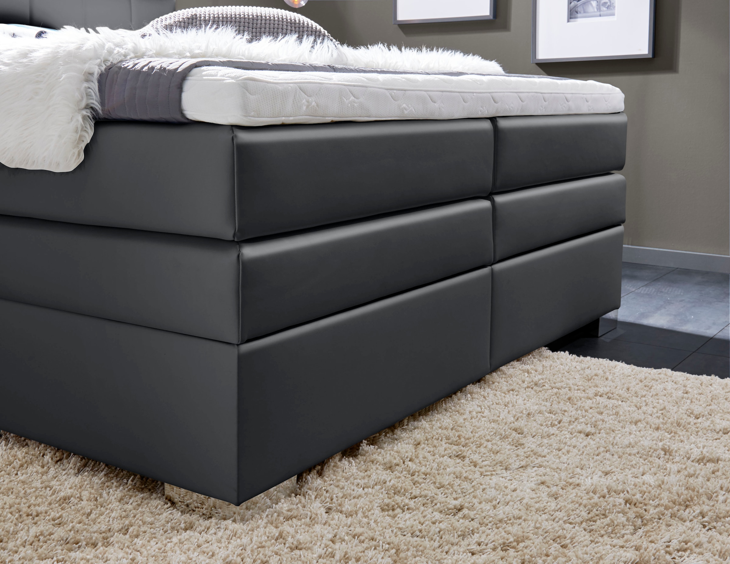 INOSIGN Boxspringbett »Airdrie«, inkl. Bettkasten und Topper