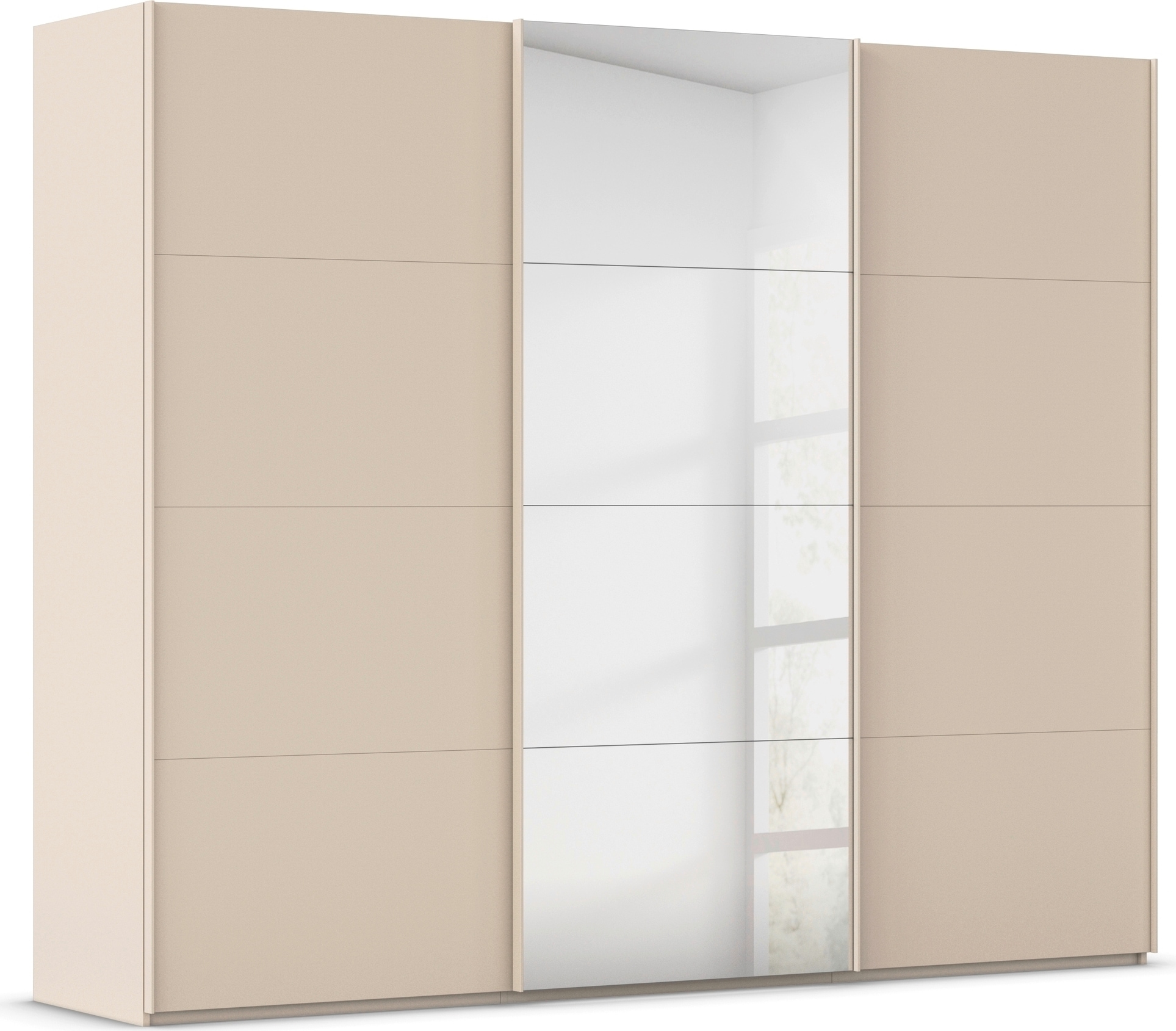 rauch "Kleiderschrank Schrank Garderobe Schlafzimmerschrank SCALE-FYRA" edle viergeteilte Türen mit Spiegel und vielen Farben MADE IN GERMANY