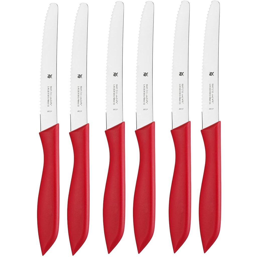 WMF Messer-Set »Classic Line«, (Set, 6 tlg.), Spezialklingenstrahl, mit Doppelwellenschliff, 6-teilig