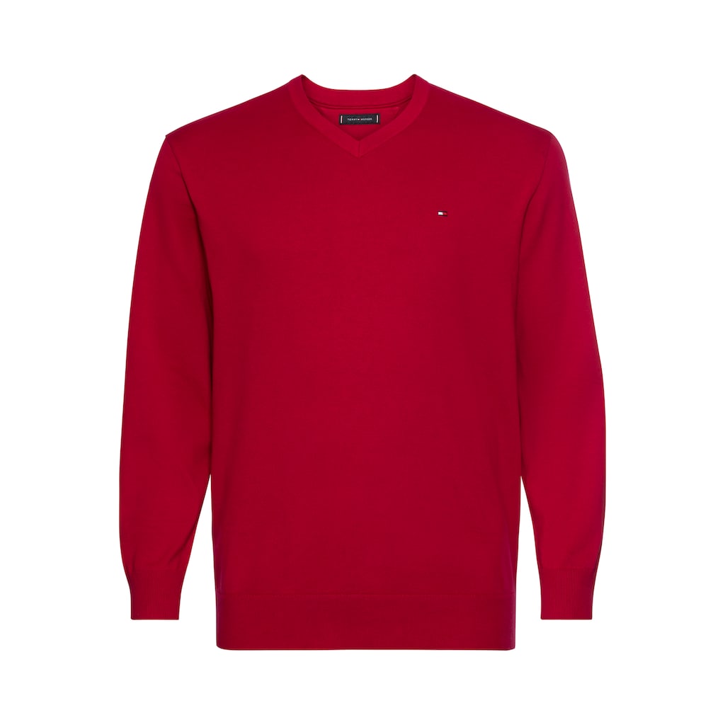 Tommy Hilfiger Big & Tall V-Ausschnitt-Pullover »BT-CLASSIC COTTON V NECK-B«