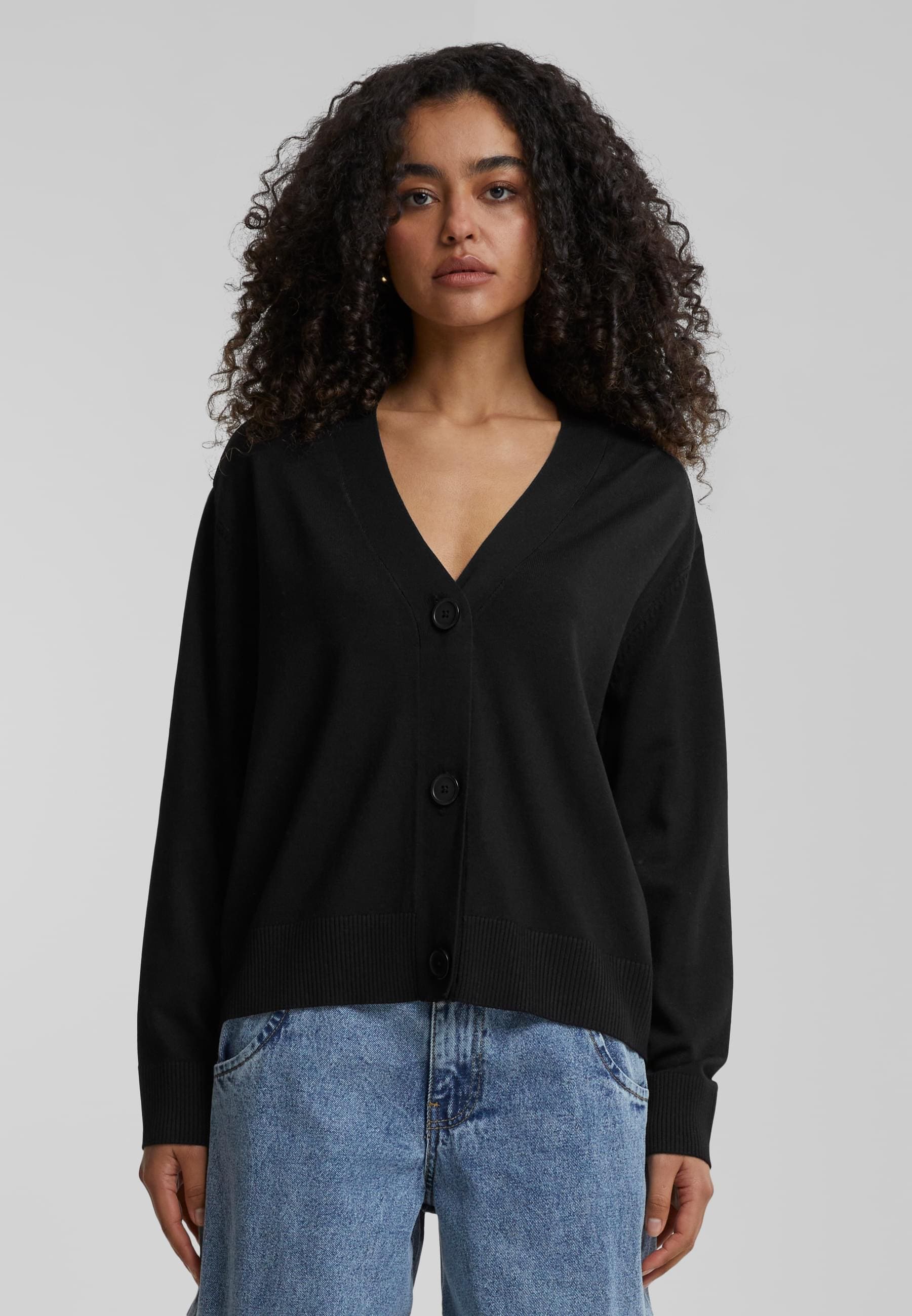 URBAN CLASSICS Strickjacke »Urban Classics Damen Ladies Knitted Cardigan«
