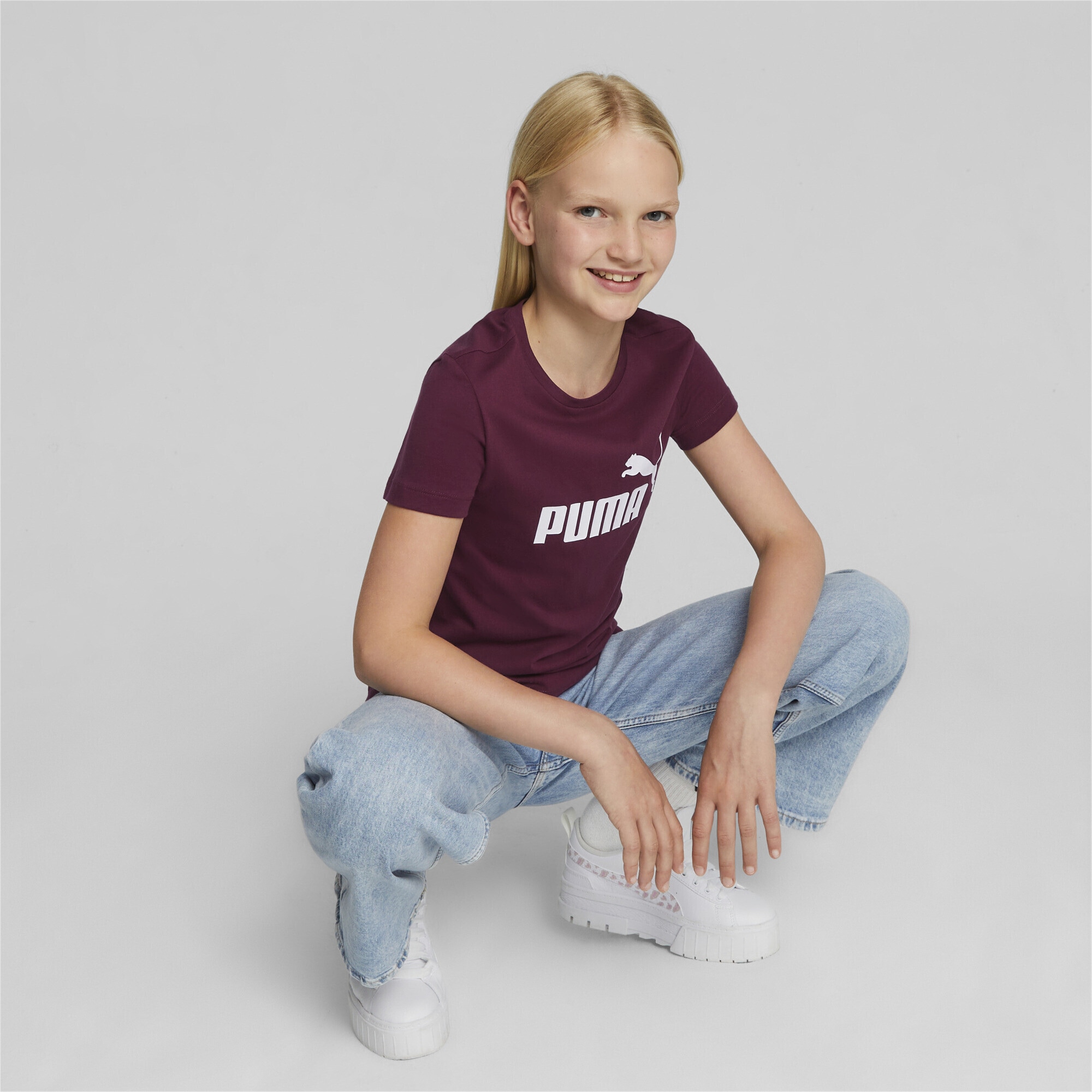 »Essentials BAUR Logo PUMA T-Shirt Black | mit T-Shirt Mädchen« Friday
