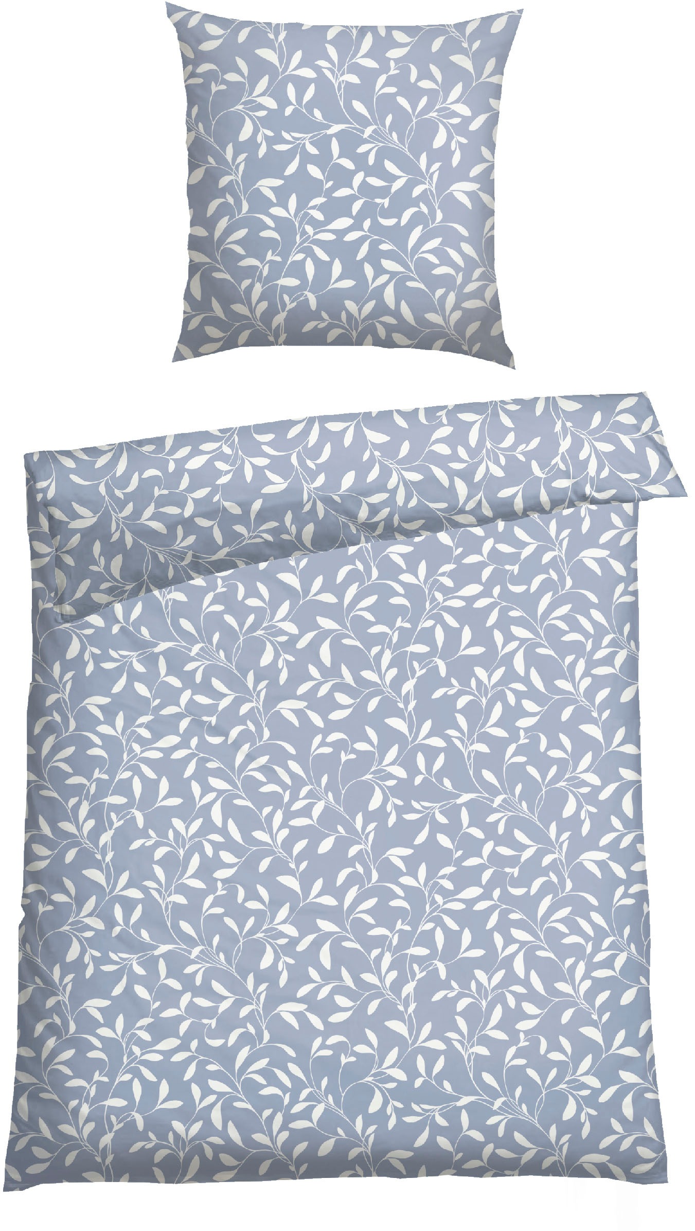 Schiesser Bettwäsche "Liliebeth aus weicher Baumwolle mit elegantem Blattmu günstig online kaufen