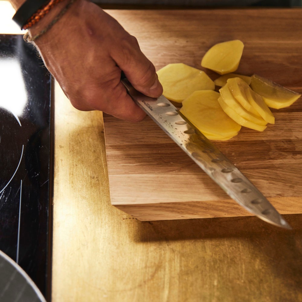 Siena Home Santokumesser »TREVISO«, (1 tlg.), asiatischer Klassiker für Gemüse und Fleisch, 18 cm