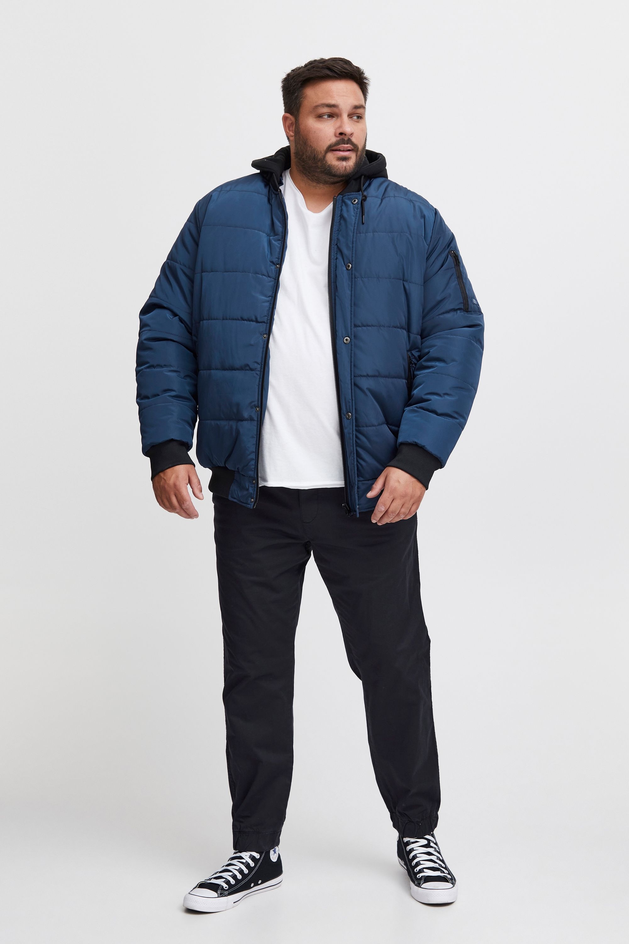 Steppjacke BLEND "Steppjacke BHOuterwear", Herren, Gr. 4XL, blau (marineblaus), Obermaterial: 100% Polyester PES., regular fit, Jacken Steppjacke 5