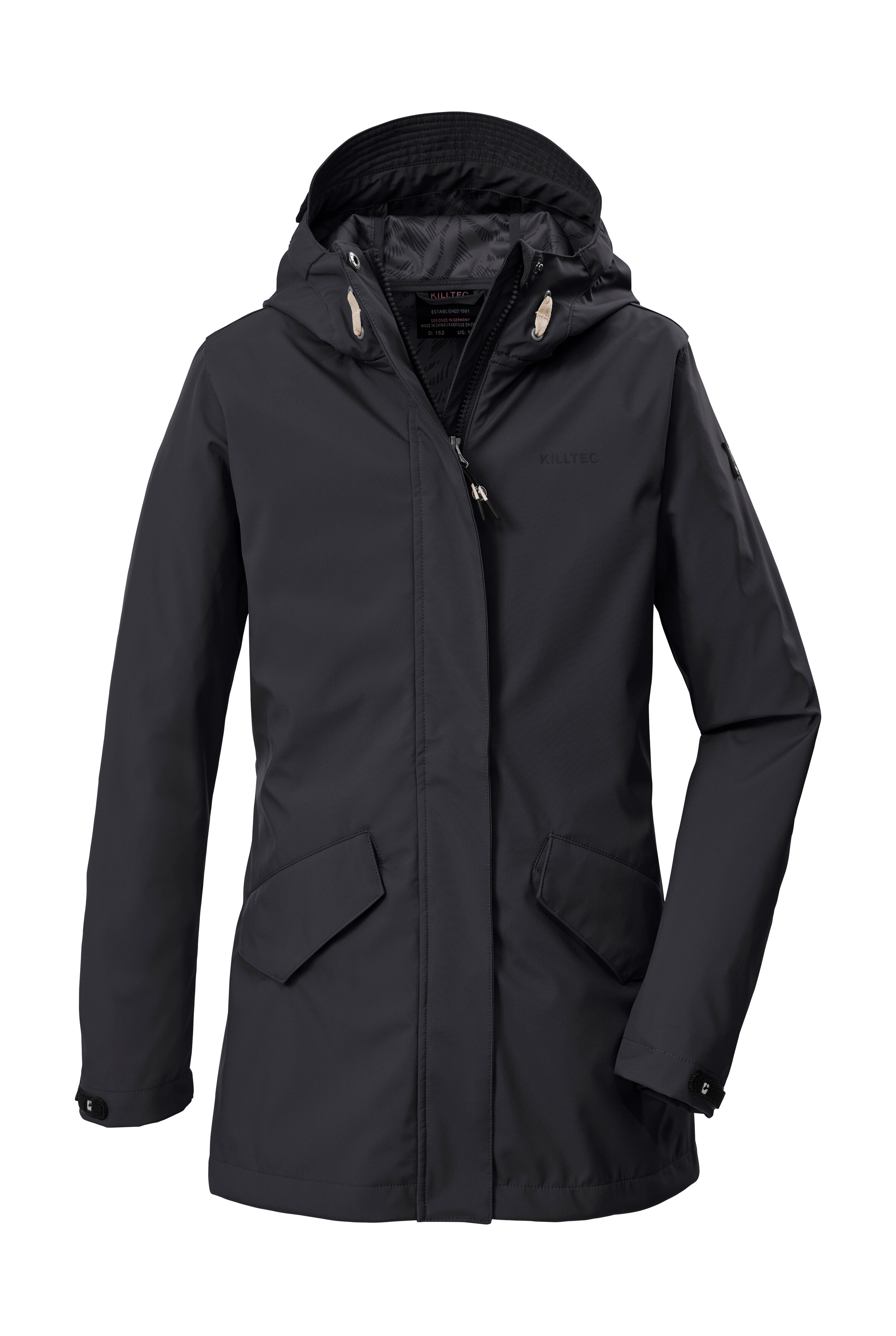 Killtec Softshellparka "KOS 120 GRLS SFTSHLL PRK" Wasserabweisender, winddichter Parka mit 10.000 mm Wassersäule