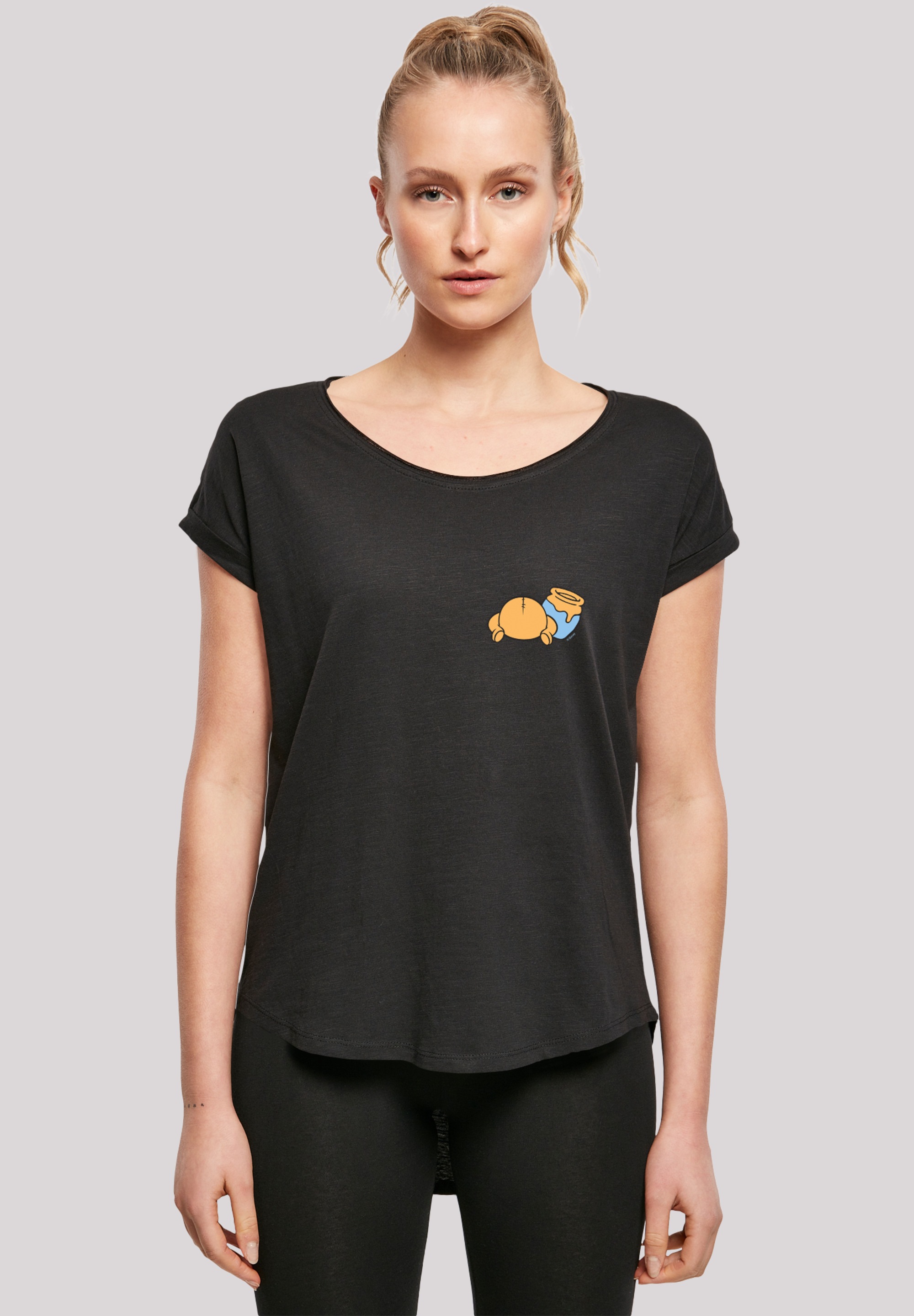 F4NT4STIC Kurzarmshirt »F4NT4STIC Damen Disney Winnie Pooh with Ladies Long Slub Tee«, (1 tlg.)
