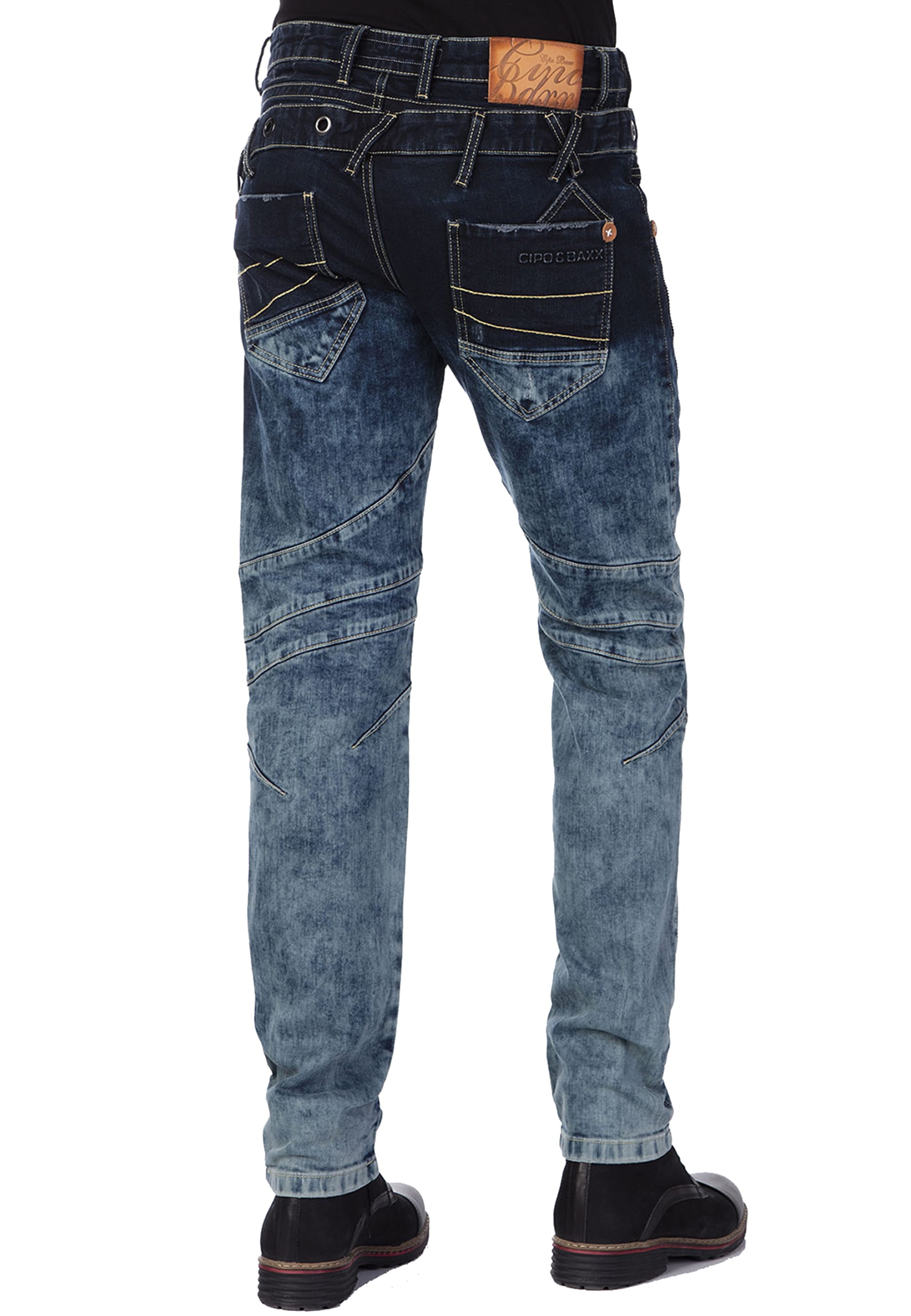 Cipo & Baxx Bequeme Jeans, mit stylischem Doppelbund