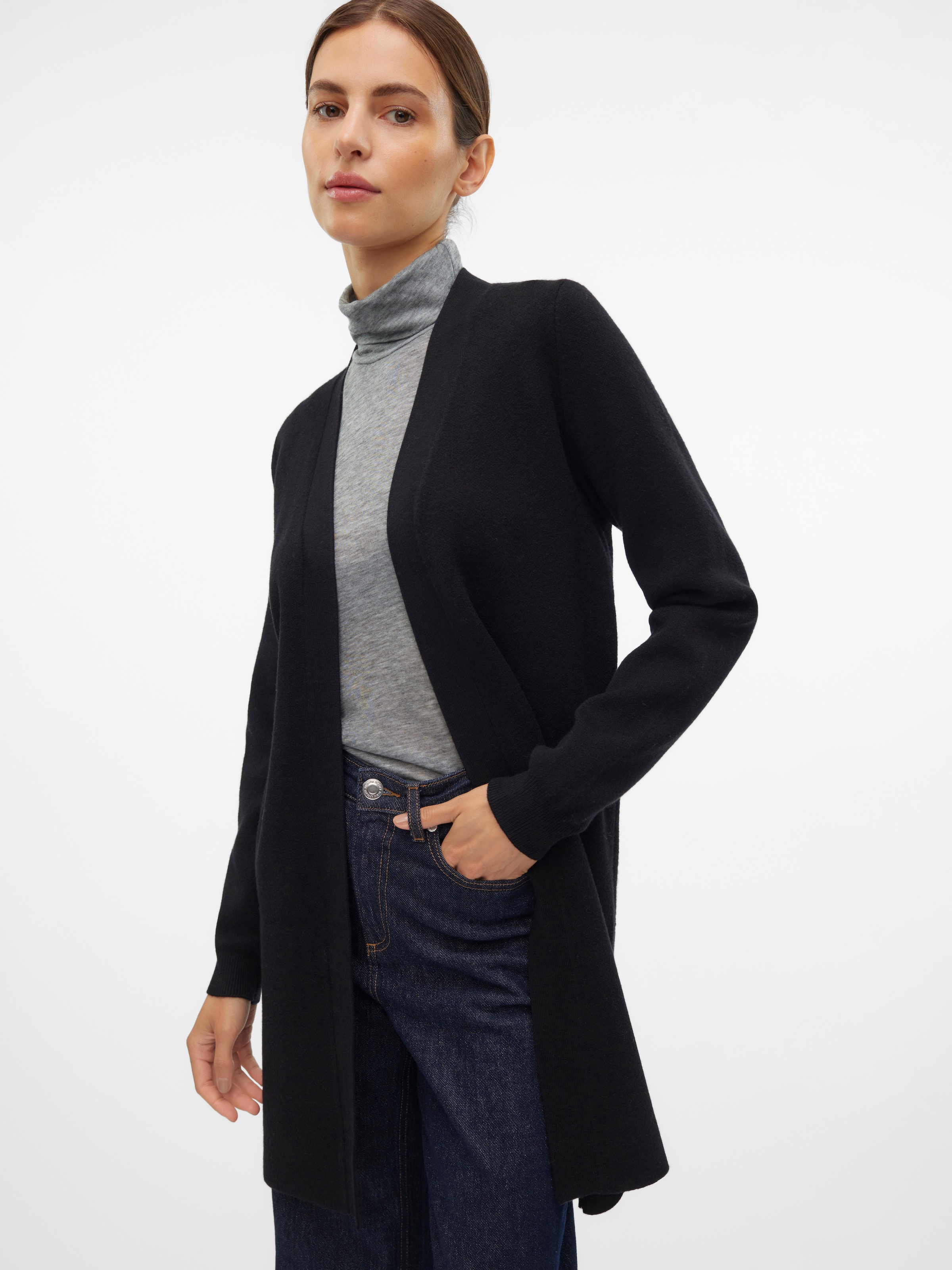 Vero Moda Strickjacke "VMNANCY LS OPEN CARDIGAN BOO"