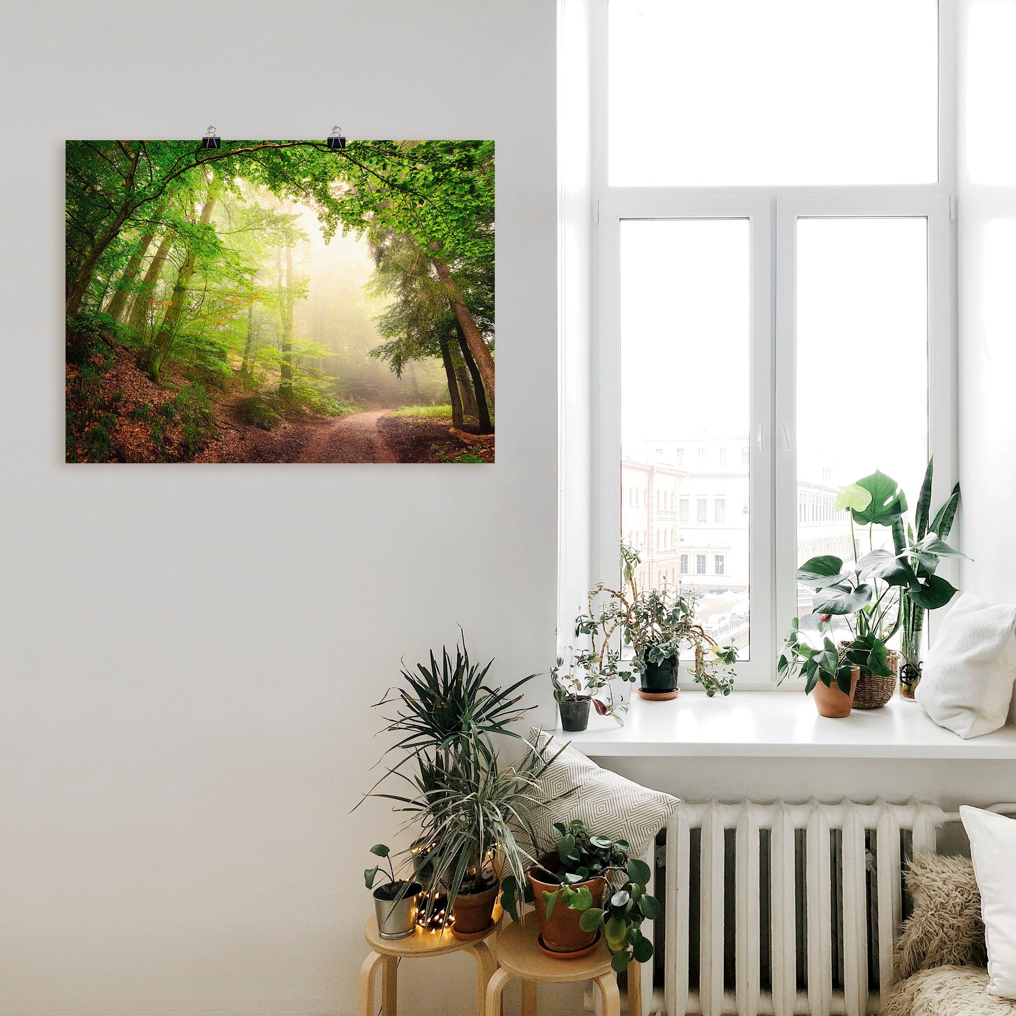 Artland Wandbild "Natürliche Torbögen durch Bäume" Wald 1 Stk. tlg. als Alu günstig online kaufen