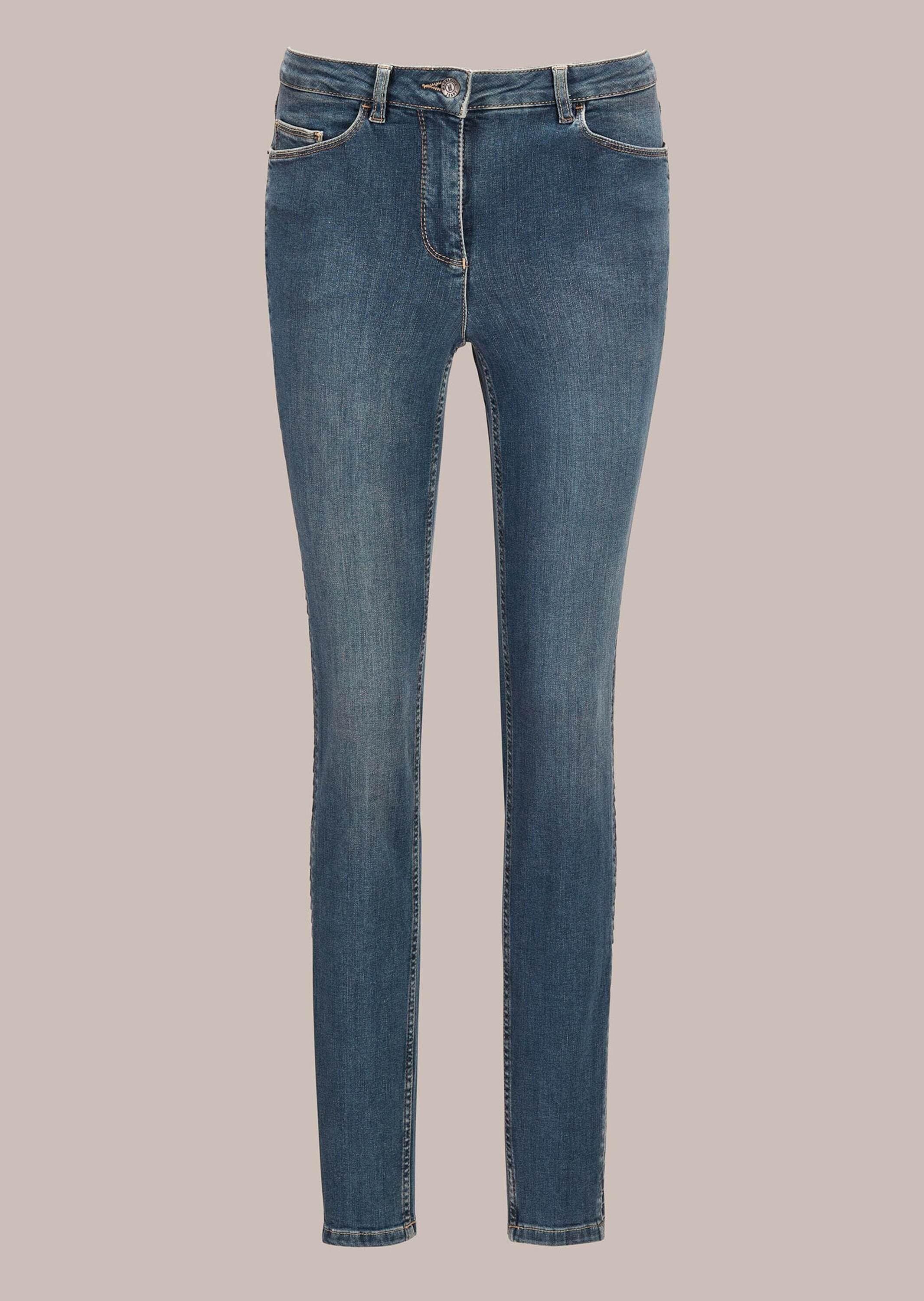 MADELEINE "Jeans Schlanke Five-Pocket-Jeans, Raffung"