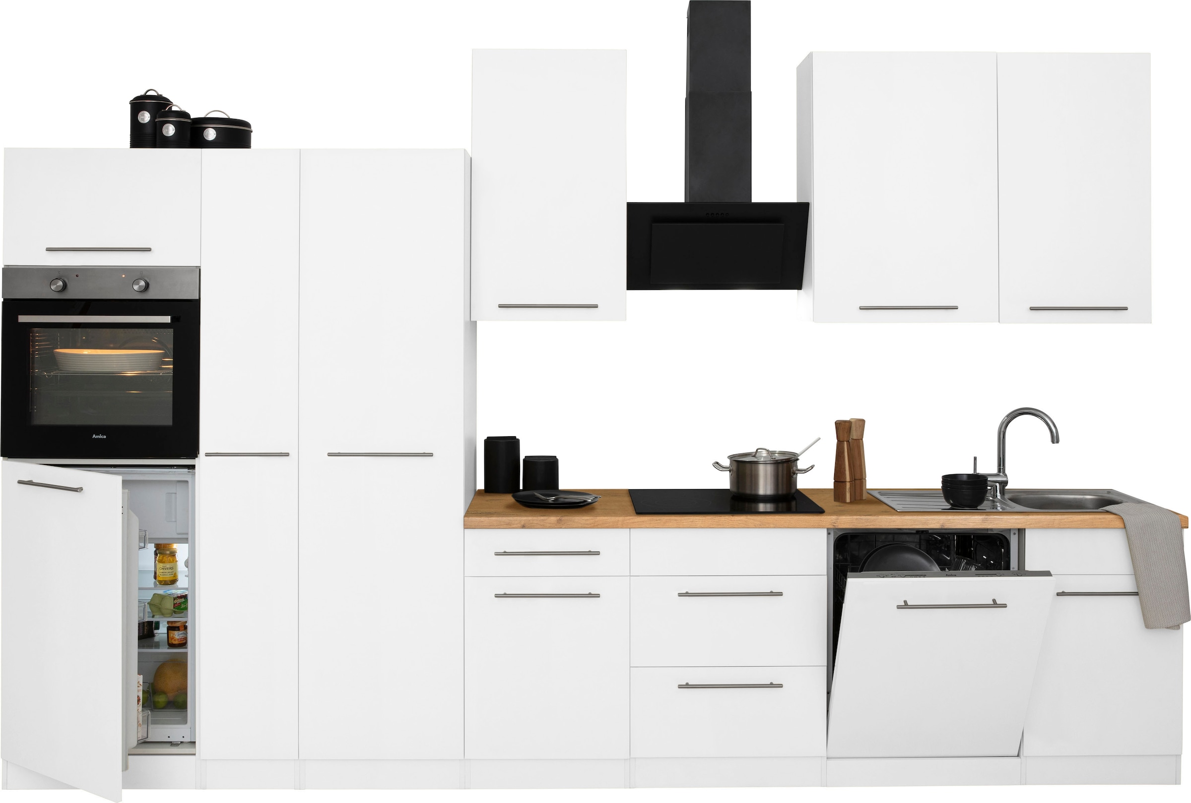 wiho Küchen Küchenzeile »Unna«, ohne E-Geräte, Breite 360 cm