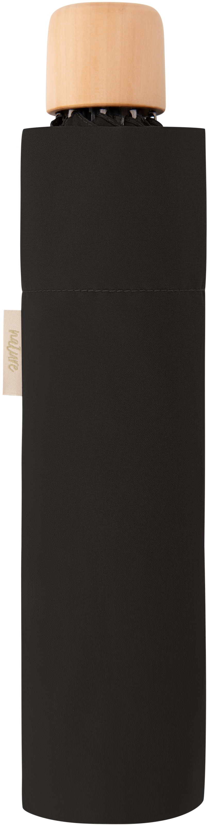 doppler® Taschenregenschirm »nature Mini, simple black«, aus recyceltem  Material mit Griff aus FSC®- schützt Wald - weltweit bestellen | BAUR
