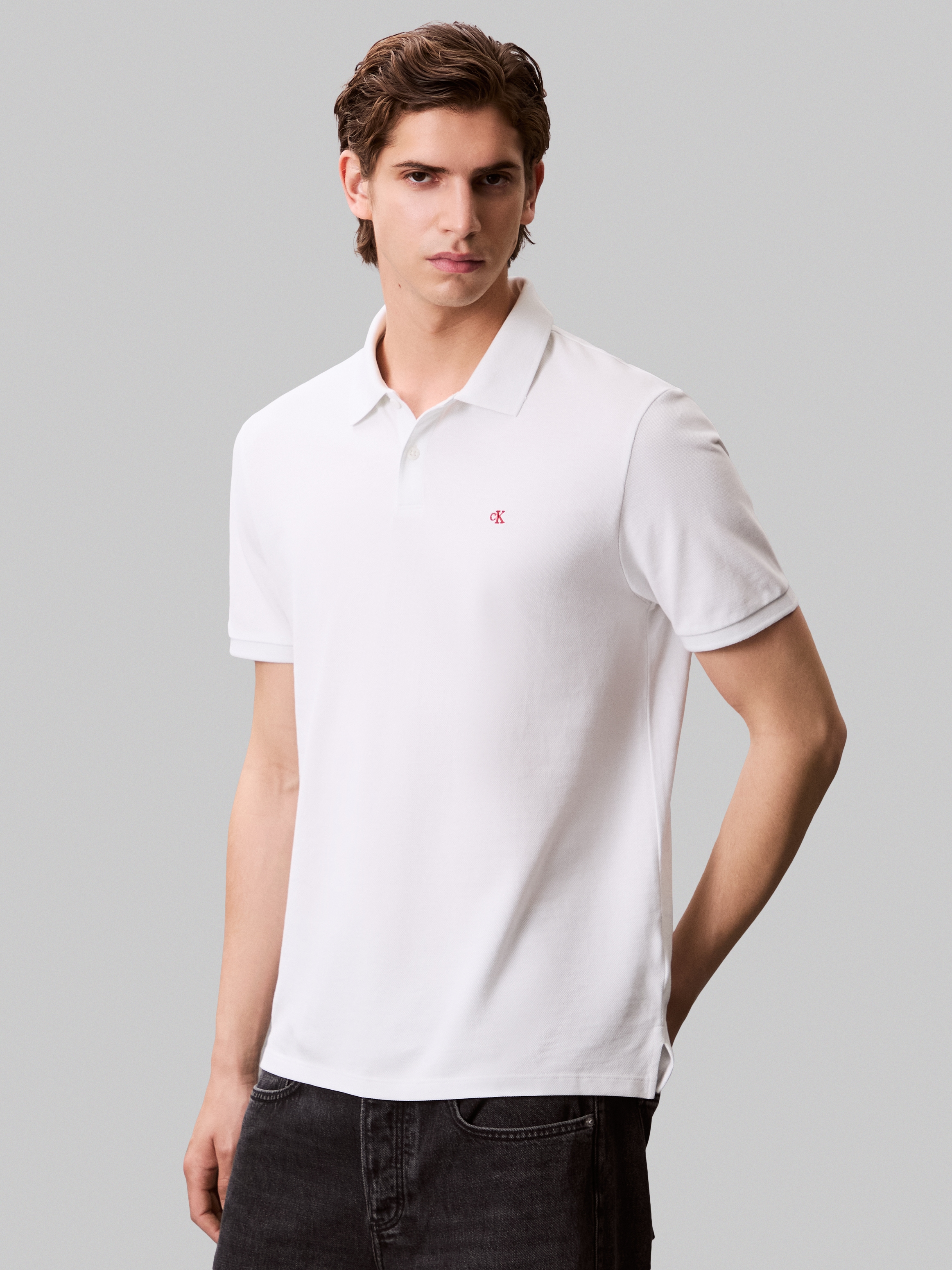 Calvin Klein Jeans Poloshirt "SS CASUAL PIQUE CLASSIC POLO", Mit Rundhalsau günstig online kaufen