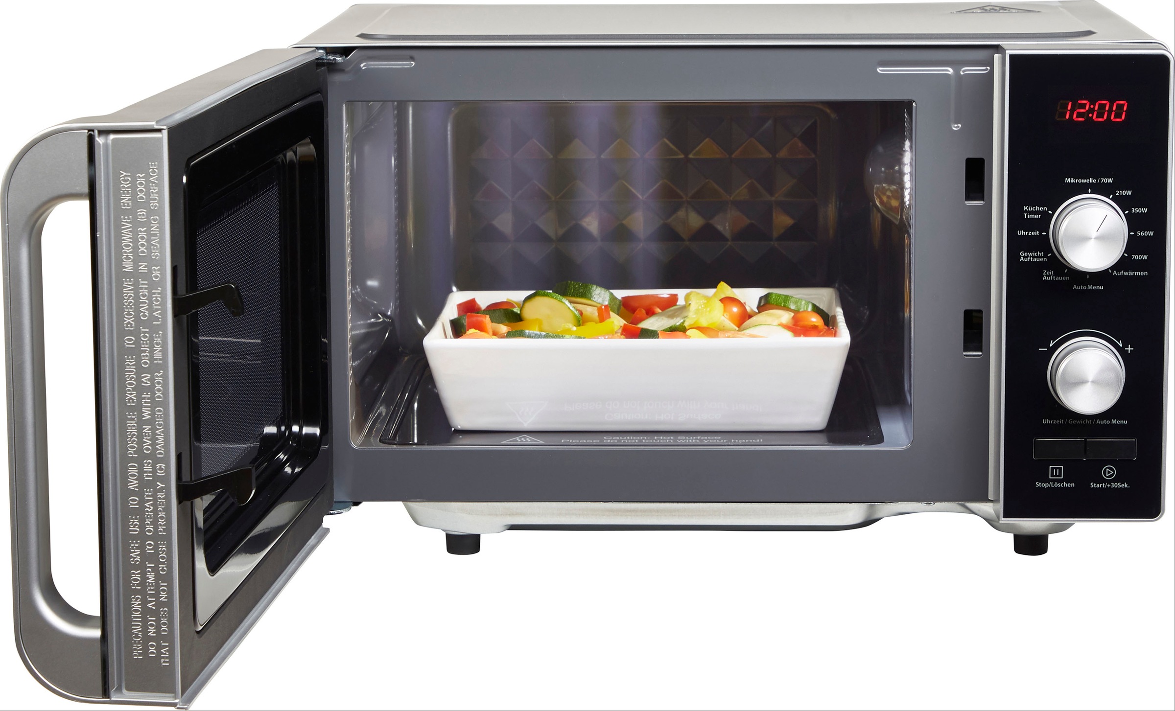 Hanseatic Mikrowelle »AM720KFR-P00E«, Mikrowelle, 700 W, 8 Automatik ...