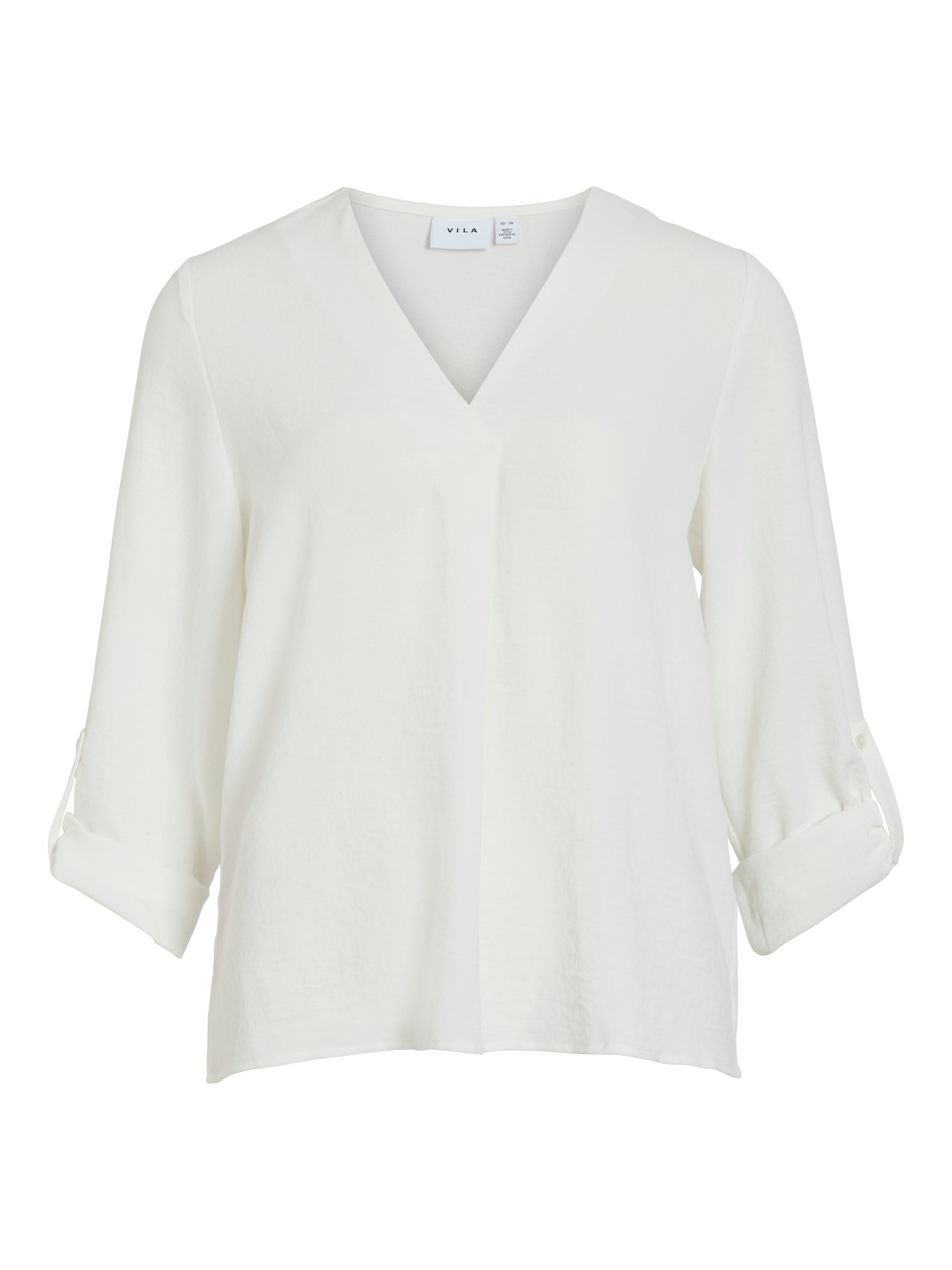 Vila Blusenshirt »VIJOSA 3/4 V-NECK TOP - NOOS«