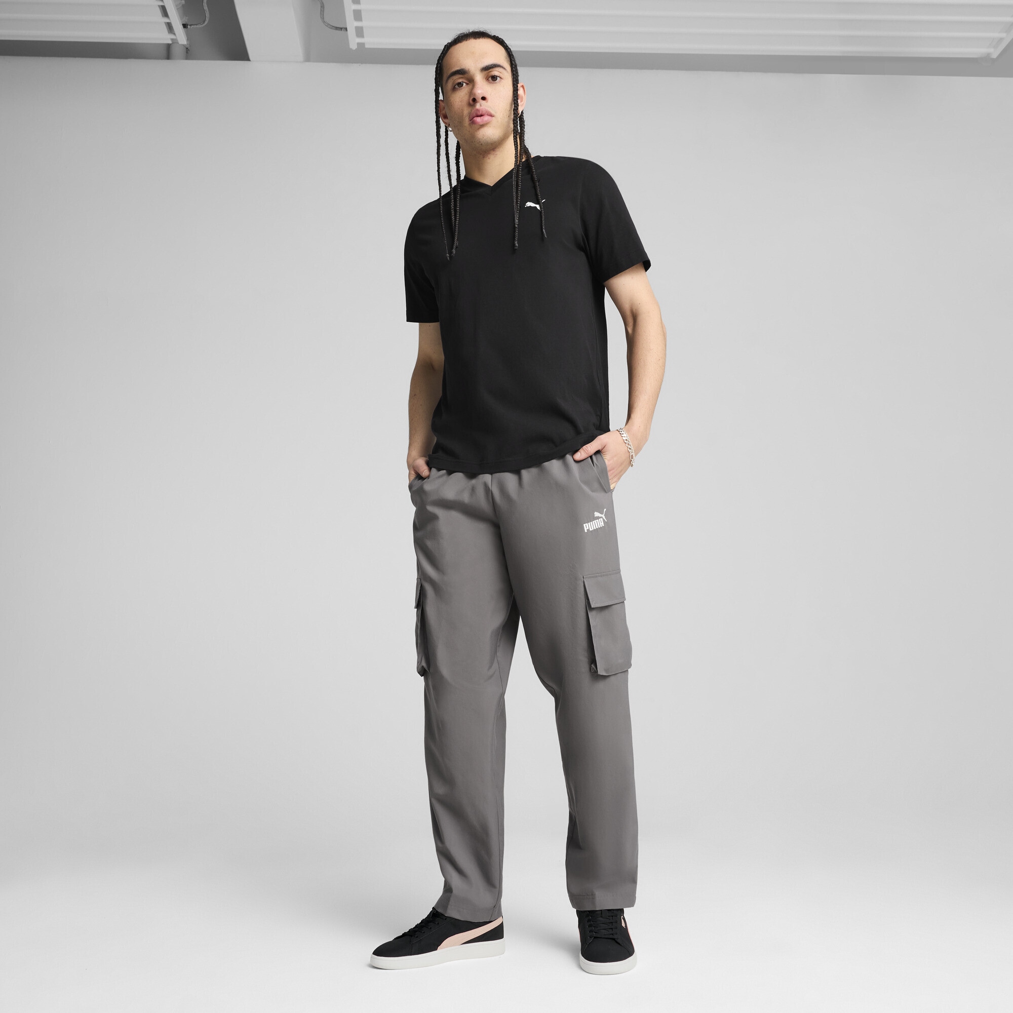 PUMA Sporthose »Essentials No. 1 Logo Gewebte Cargohose Herren«