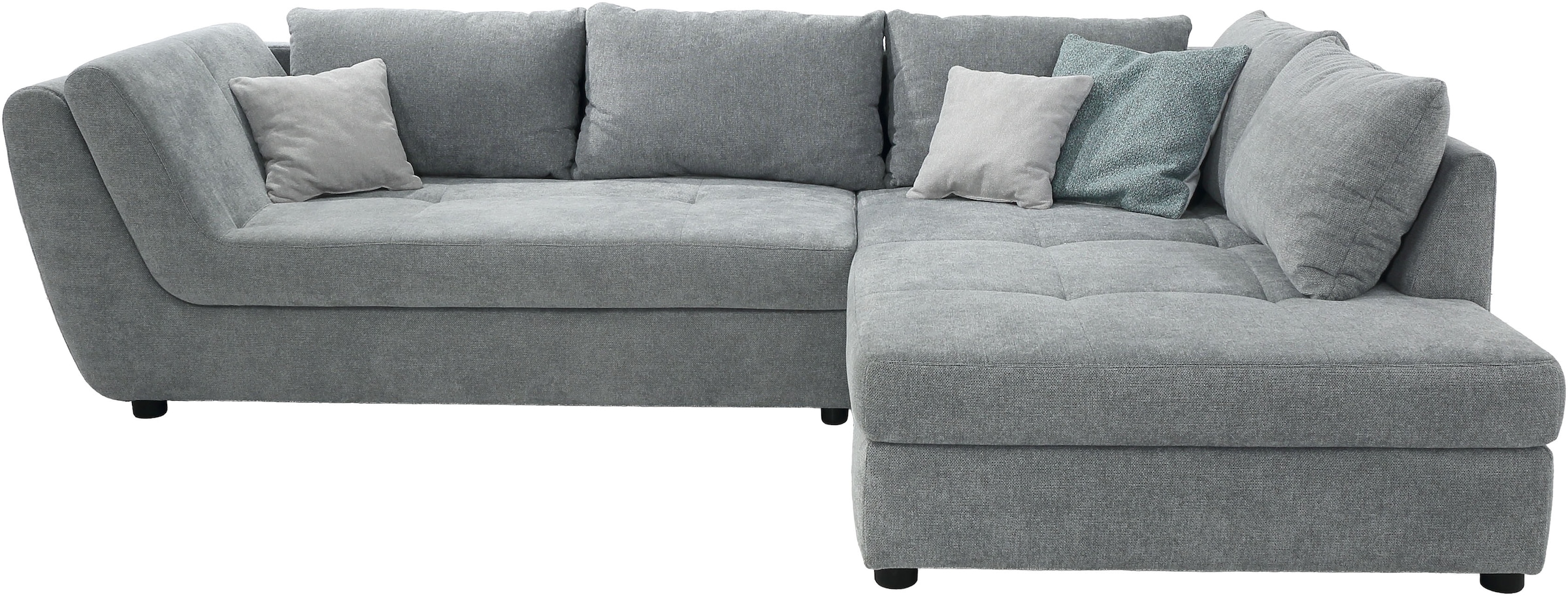 Jockenhöfer Gruppe Ecksofa »Rascasse, L-Form, Rampenotik im modernen Design«, alle Kissen inklusive, rechts oder links montierbar, XXL-Breite: 322cm