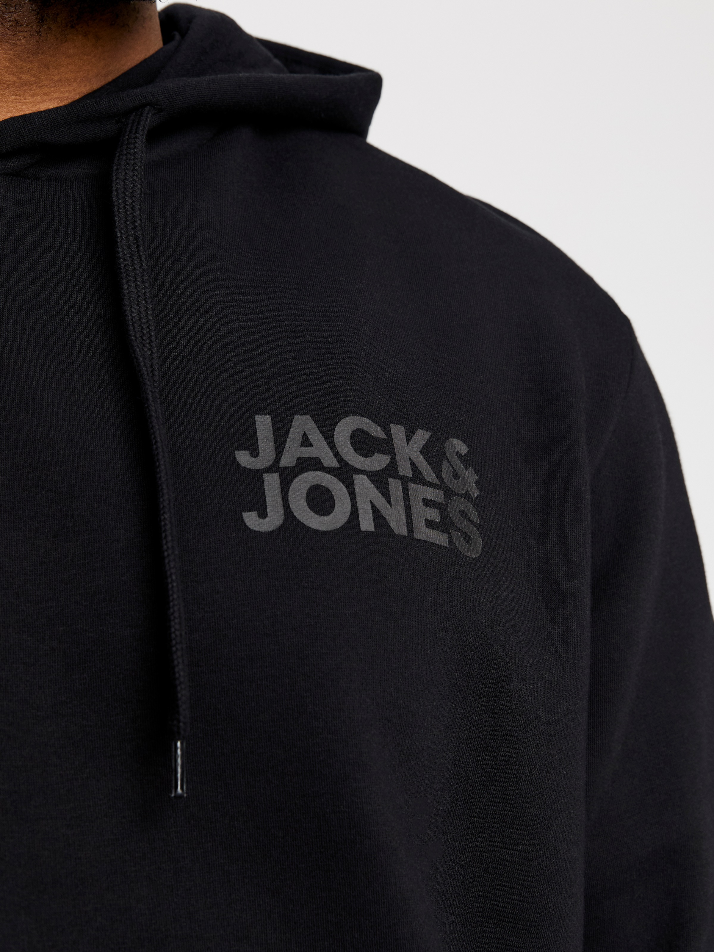 Jack & Jones Crop Logo Hoodie Black 5XL 3