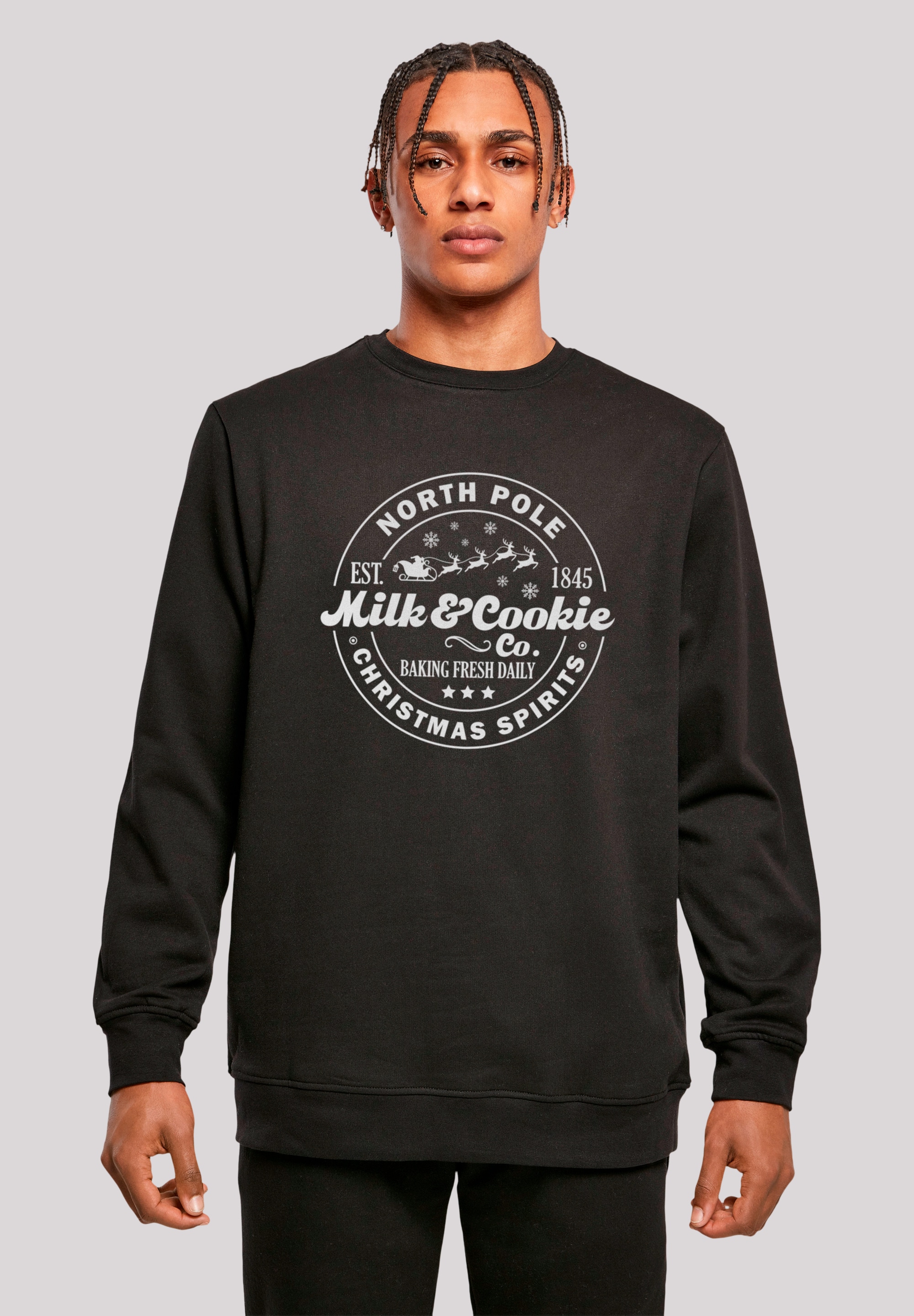 Sweatshirt »Milk and Cookie Bakery Retro Weihnachten Sign«, Premium Qualität,...