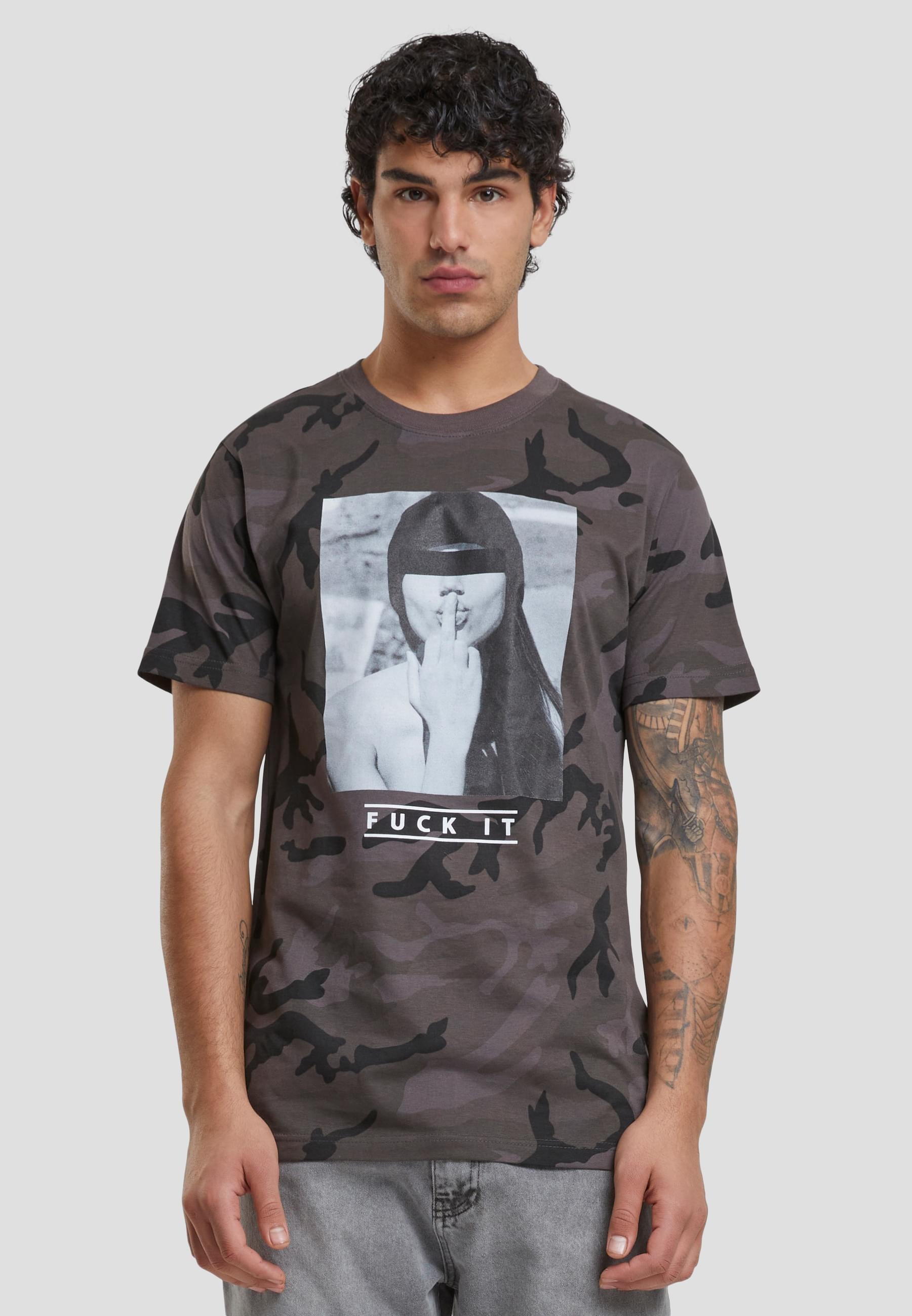 MisterTee T-Shirt »MisterTee Herren F#?KIT Tee«, (1 tlg.)