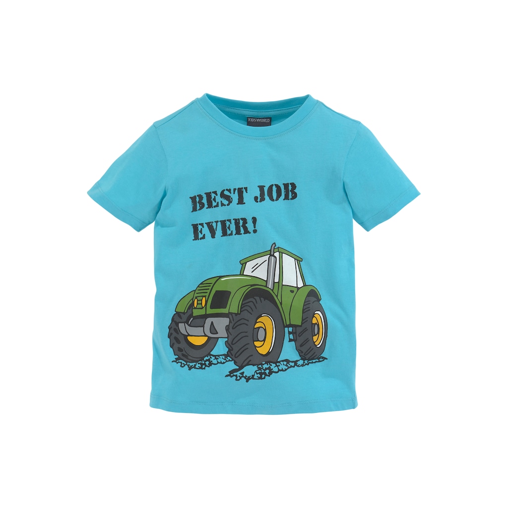 KIDSWORLD T-Shirt »BEST JOB EVER!«, (Packung, 2er-Pack)