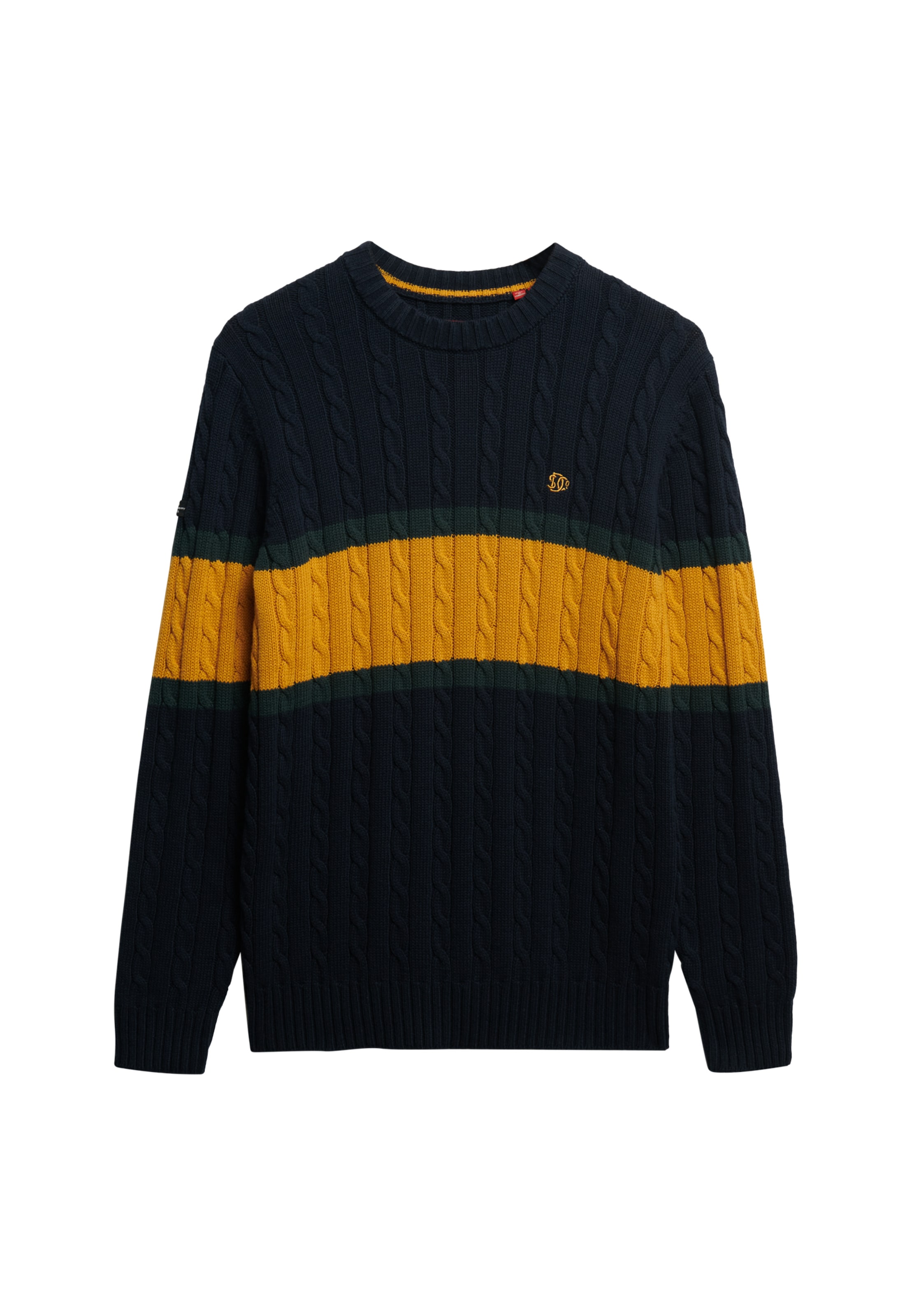 Superdry Strickpullover »Cotton Stripe Cable Jumper«
