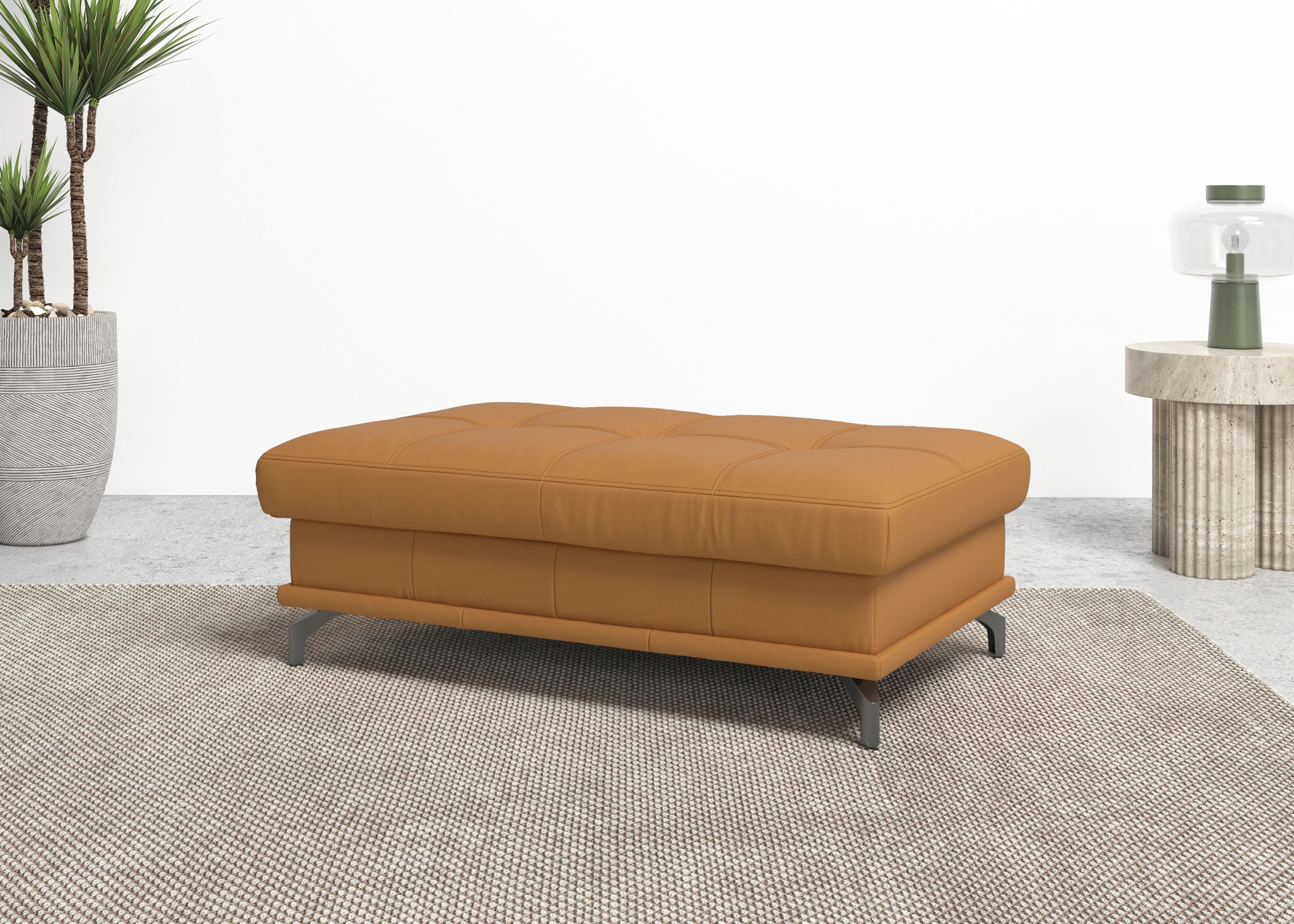 OTTO home Polsterhocker "Costello, B: 133 cm" individuell zu kombinieren, Federkern