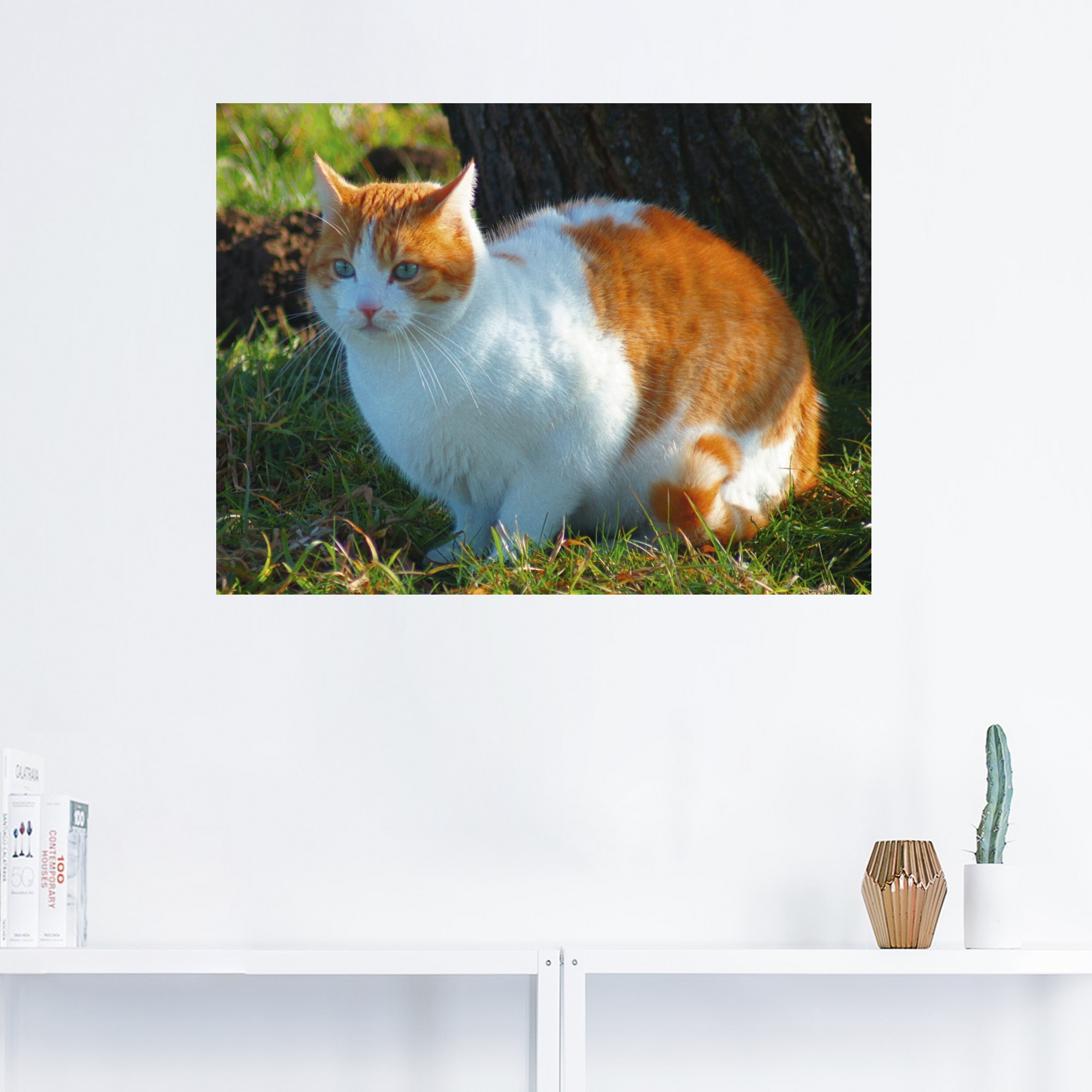 Artland Wandfolie »Entspannte Katze«, Haustiere, (1 St.), selbstklebend