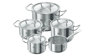 Topf-Set »Classic«, Edelstahl 18/10, (Set, 9 tlg., Bratentopf 20 cm, je 1 Kochtopf...