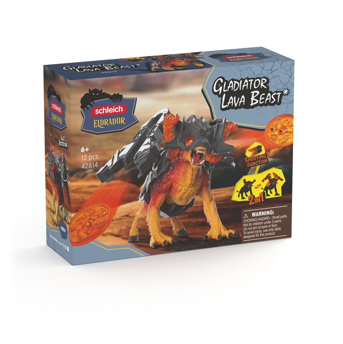Schleich® Spielfigur »ELDRADOR® CREATURES, Gladiator Lavabestie (42814)«