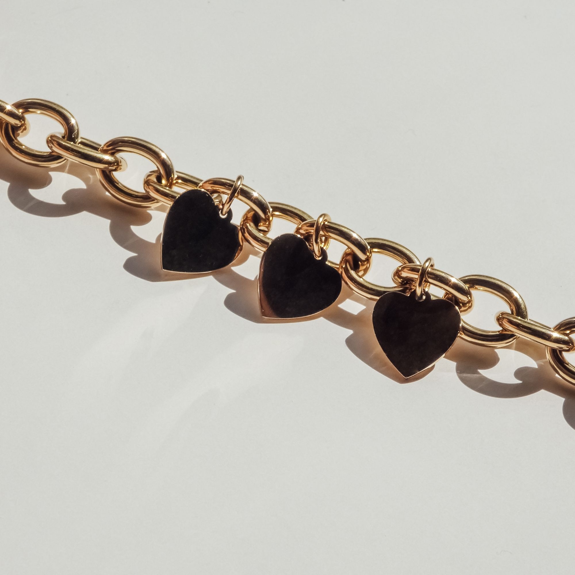 Echtzeit Kette mit Anhänger »Schmuck Geschenk Edelstahl Halskette Endless Love Herzen«