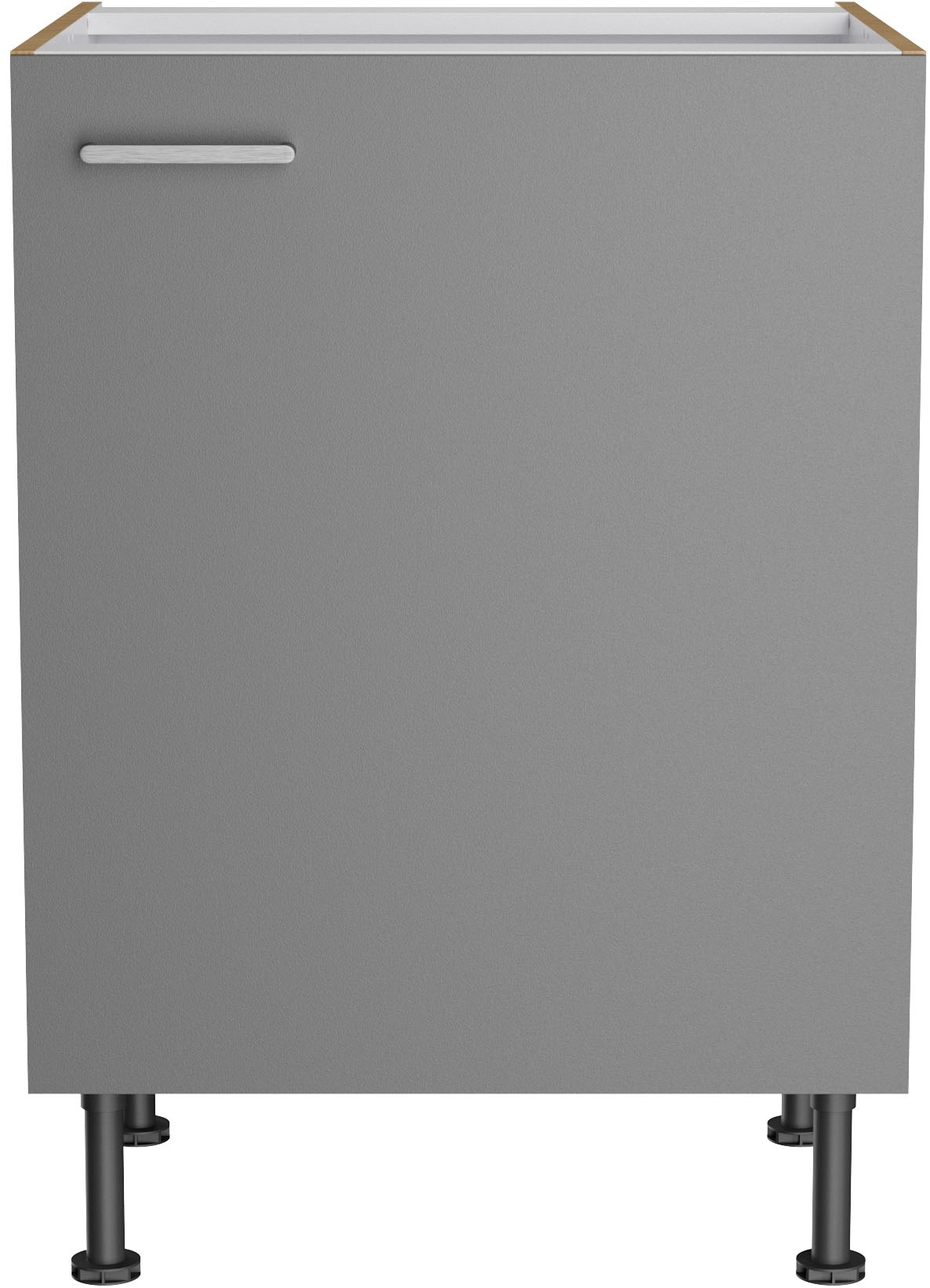 KOCHSTATION Unterschrank »KS-Lucy« Breite 60 cm, mit 1 Tür, 1 Einlegeboden, Soft-Close, verstellbare Füße